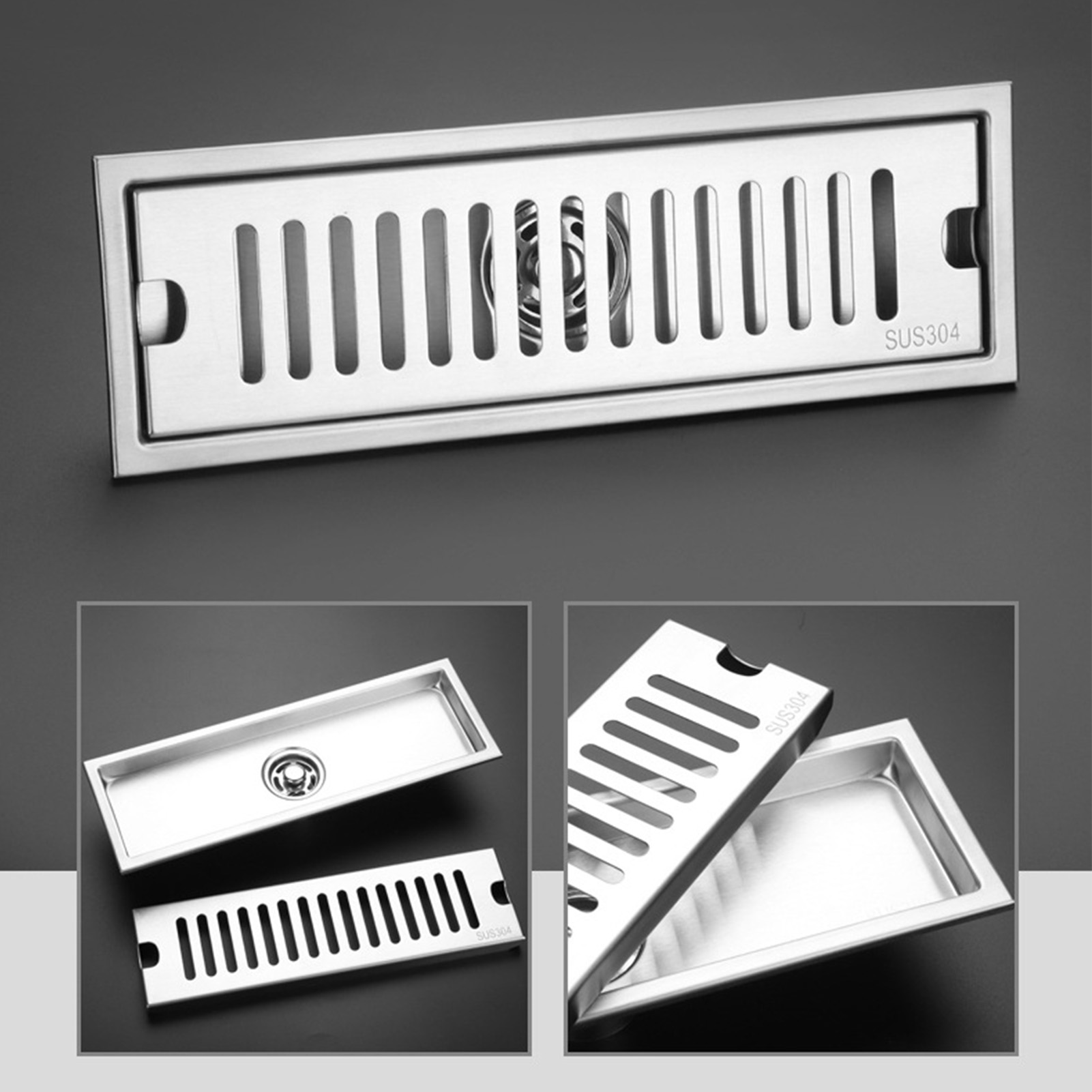 1 Duschrinne Edelstahl Bodenablauf Für Badezimmer Hotel - Bild 31 von 34