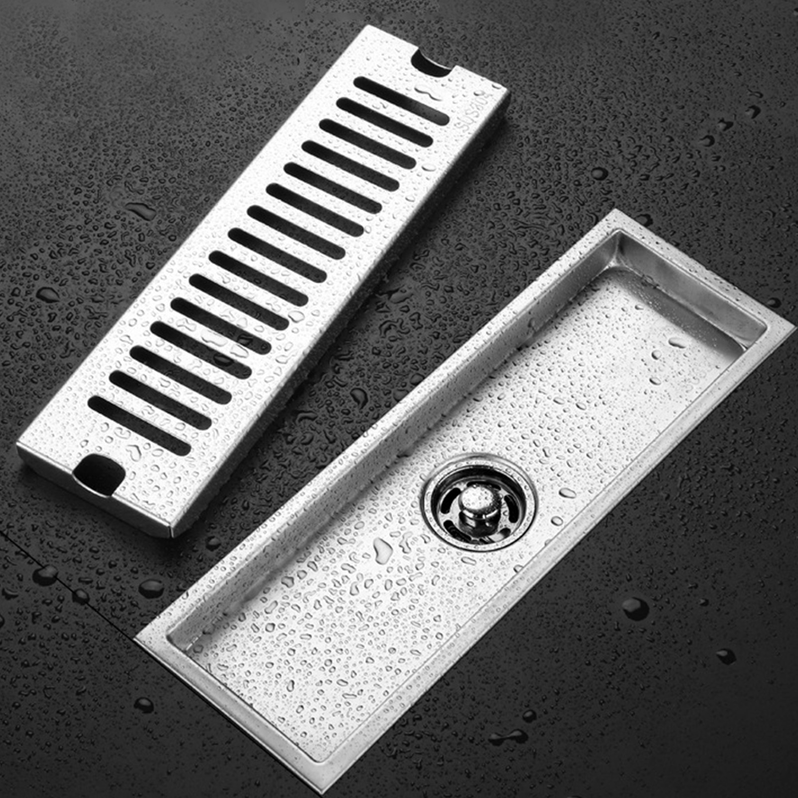 1 Duschrinne Edelstahl Bodenablauf Für Badezimmer Hotel - Bild 28 von 34