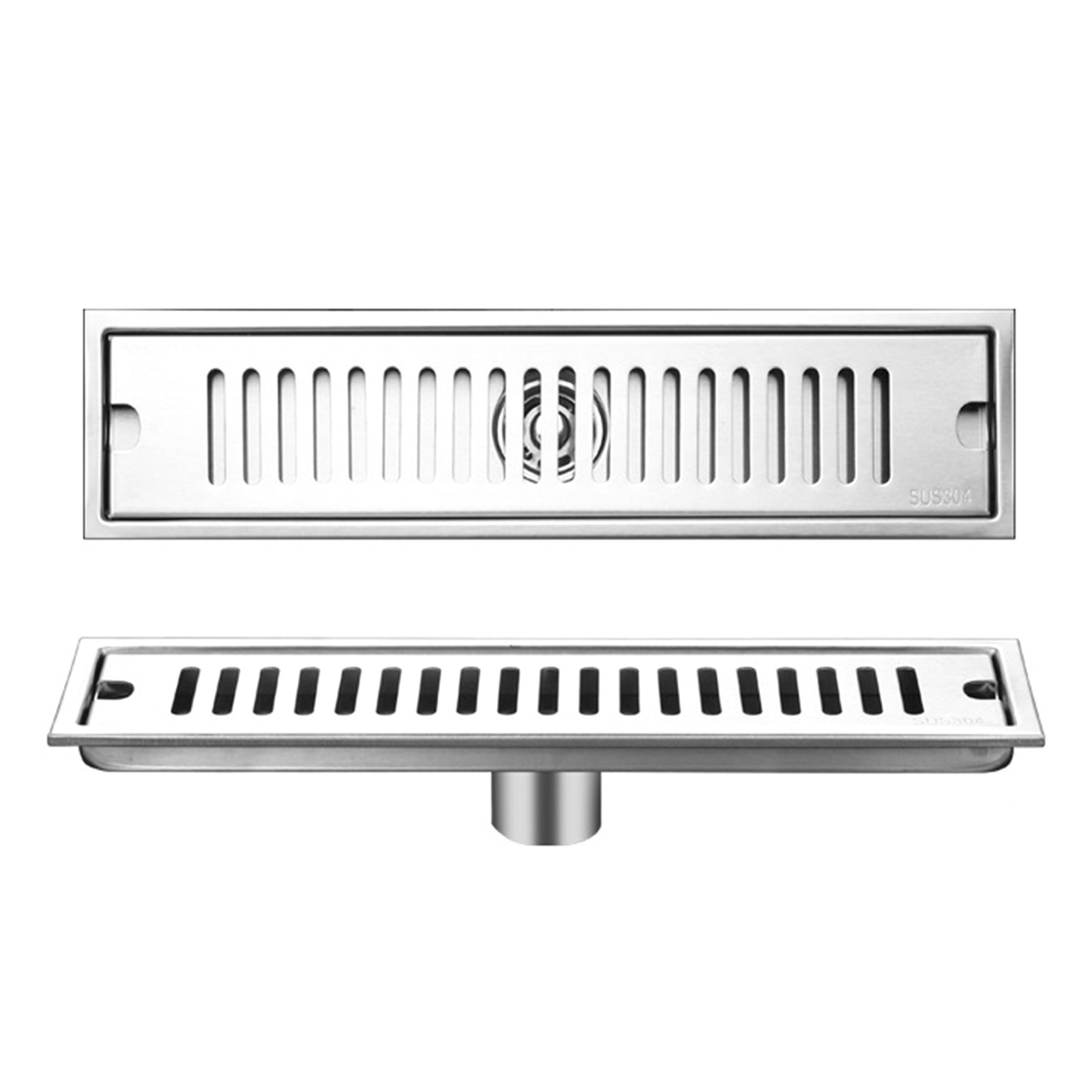 1 Duschrinne Edelstahl Bodenablauf Für Badezimmer Hotel - Bild 24 von 34