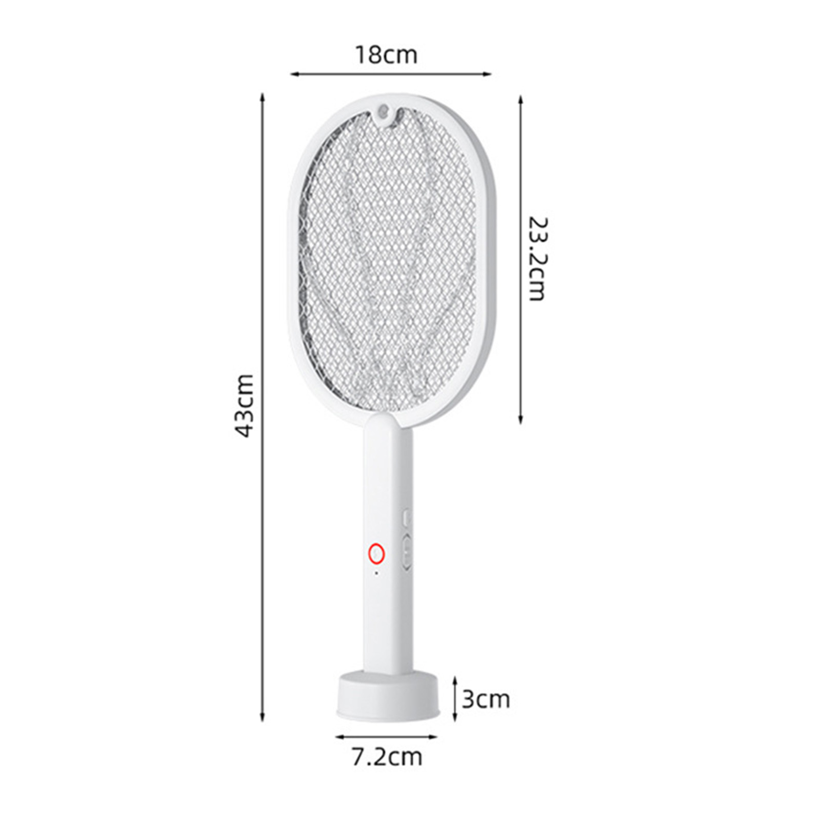 Raqueta de trampa para moscas eléctrica de doble función potente USB recargable lámpara asesina para moscas - Imagen 13 de 18