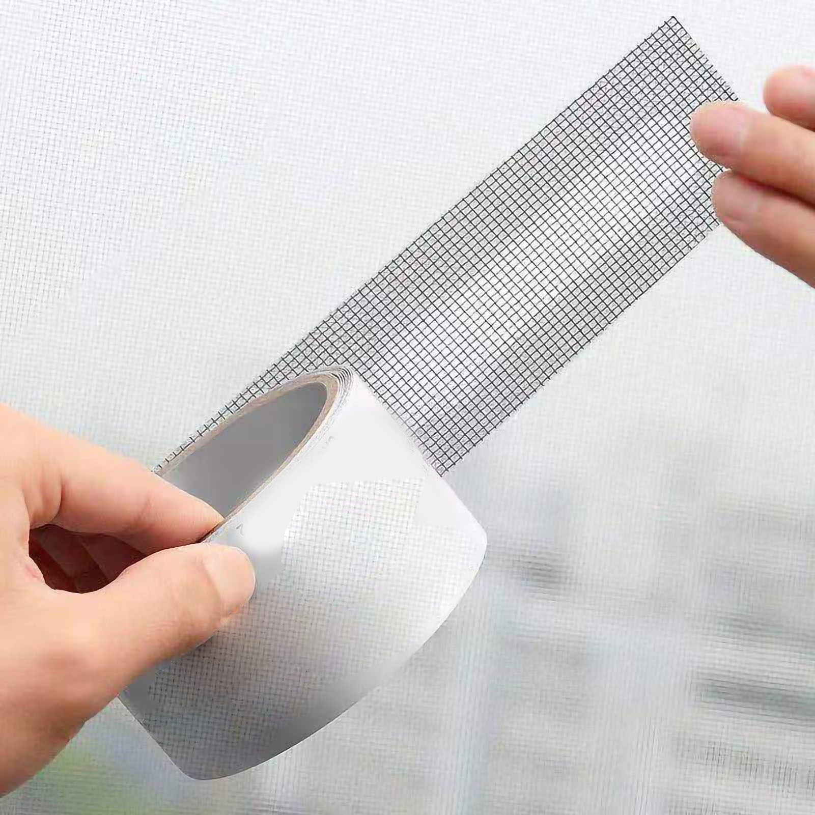 Window Screen Repair Fill Hole Self Adhesive Fine Mesh Screen Tape Mesh Repair