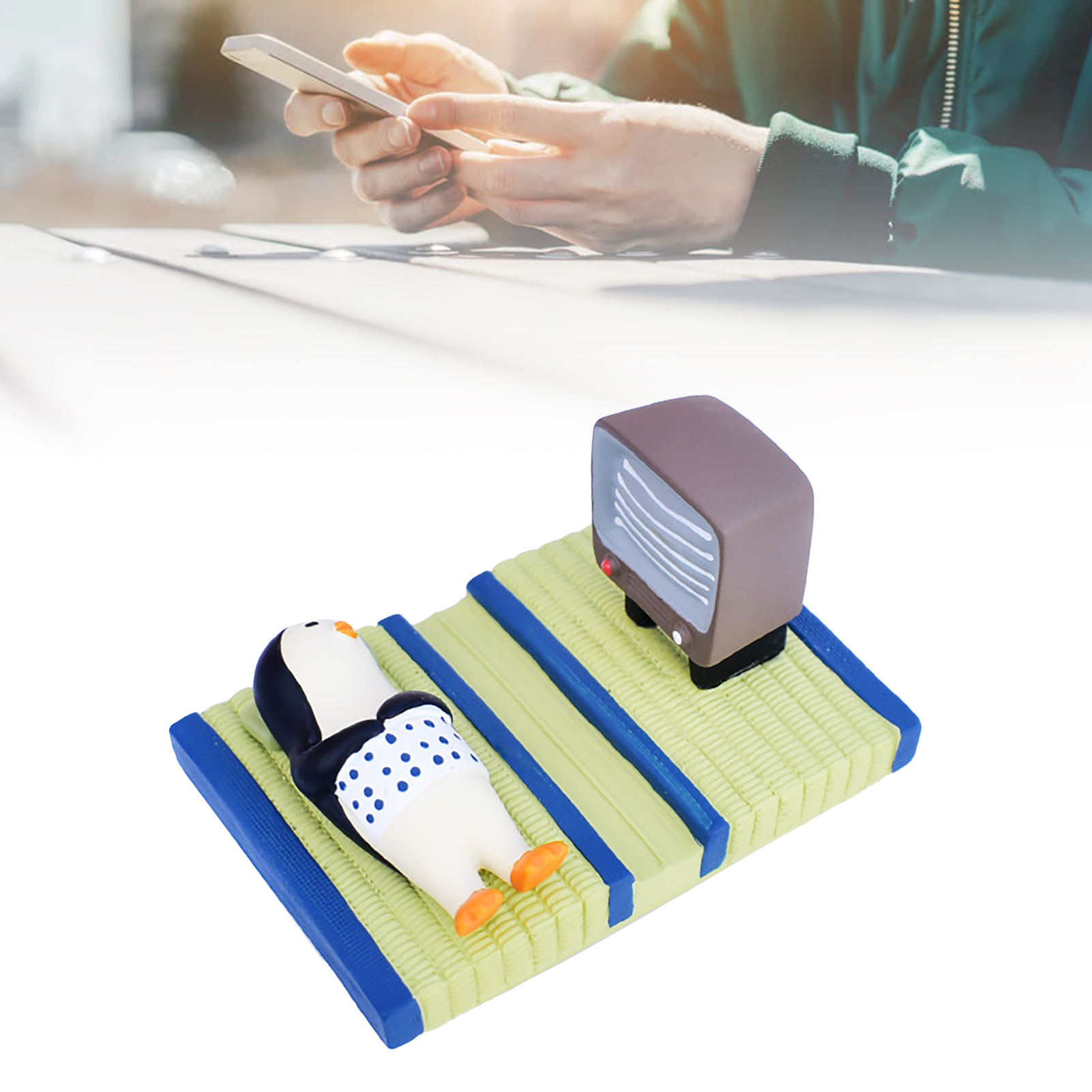 Cute Phone Stand Resin Lightweight Universal Stable Desk Cartoon Phone Holder - 第 17/18 張圖片