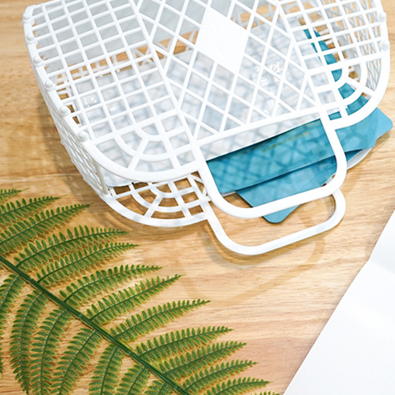Hollow Storage Basket Plastic Reusable Portable Foldable Bag For Beach Home - Picture 19 of 19