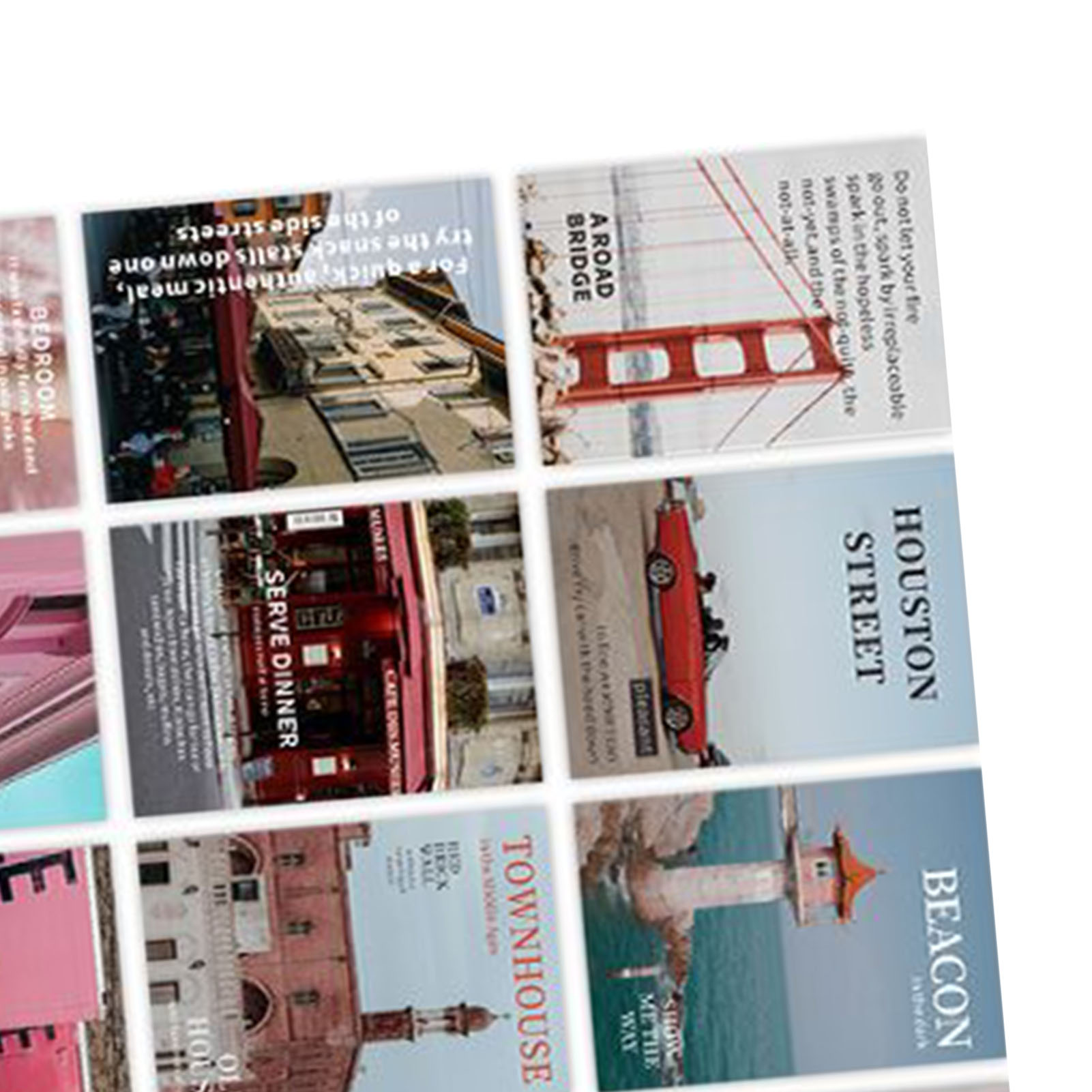 20 Sheet Handbook Stickers Street Photography Style Decor Paper Decorative Diary - Picture 16 of 21