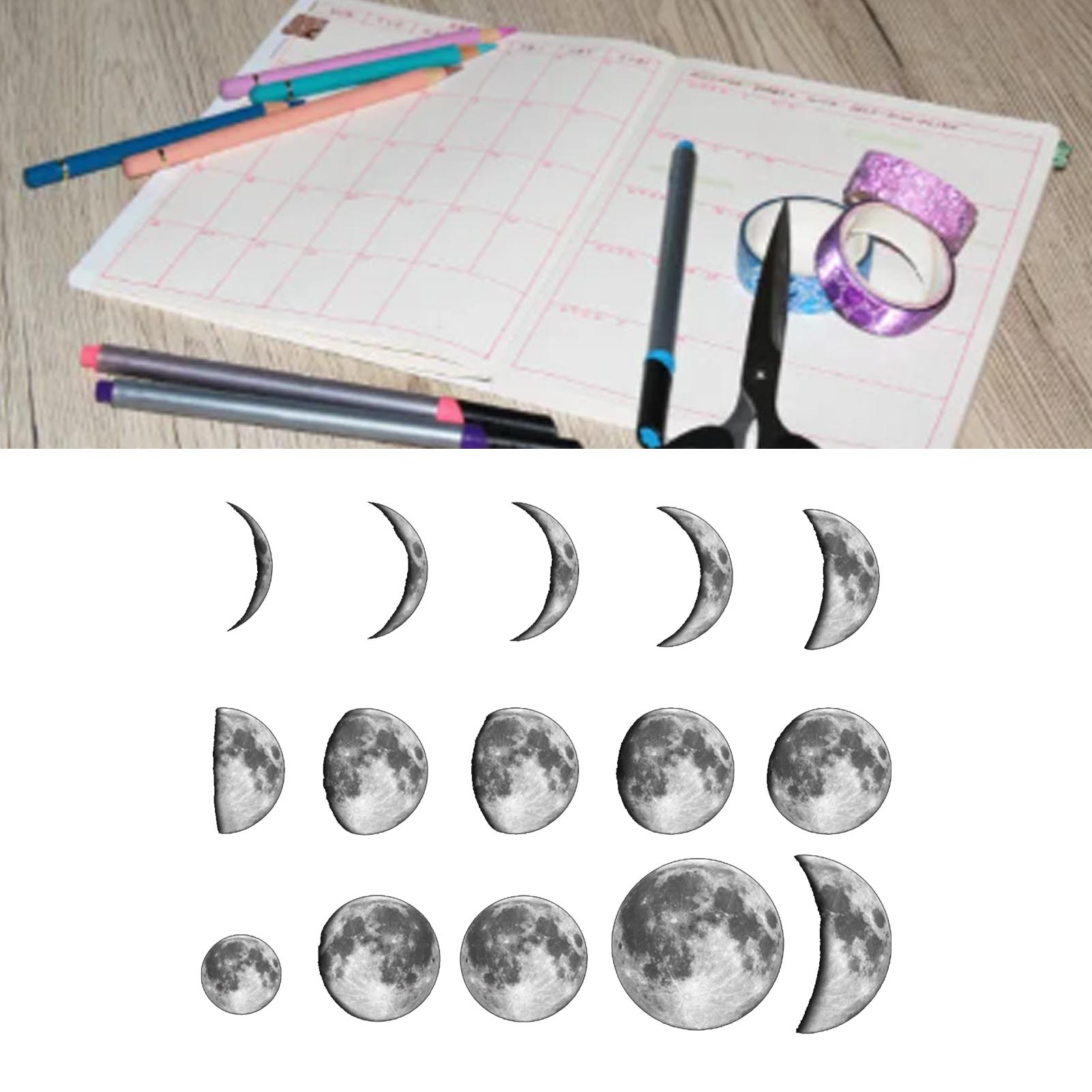15pcs Planet Solar System Stickers for Kids Planet Stickers for Educational - Picture 15 of 21