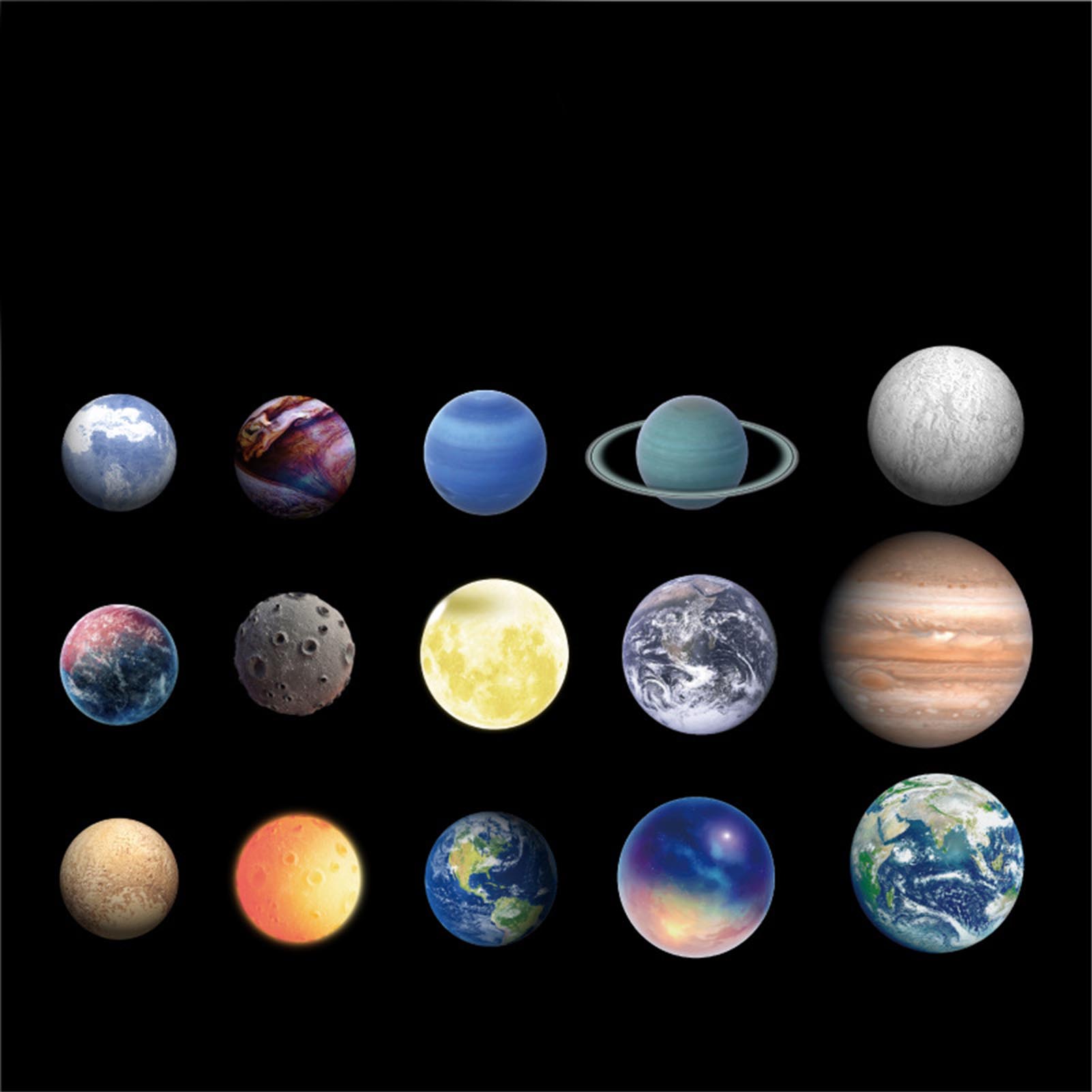 15pcs Planet Solar System Stickers for Kids Planet Stickers for Educational - Picture 16 of 21