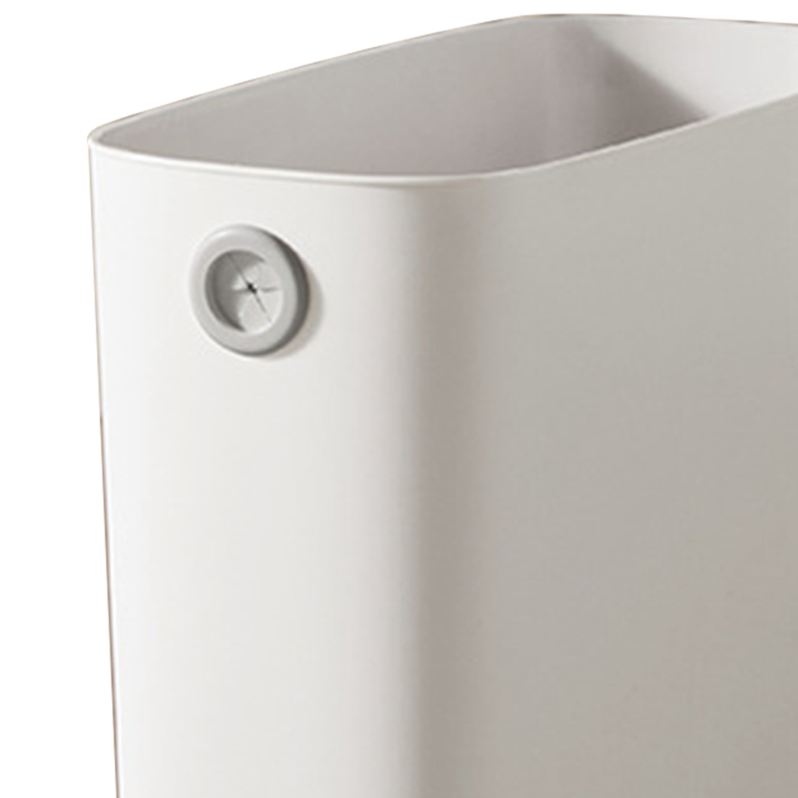 Small Trash Can PP TPR Plastic Wastebasket Slim Open Top Garbage Container Bin