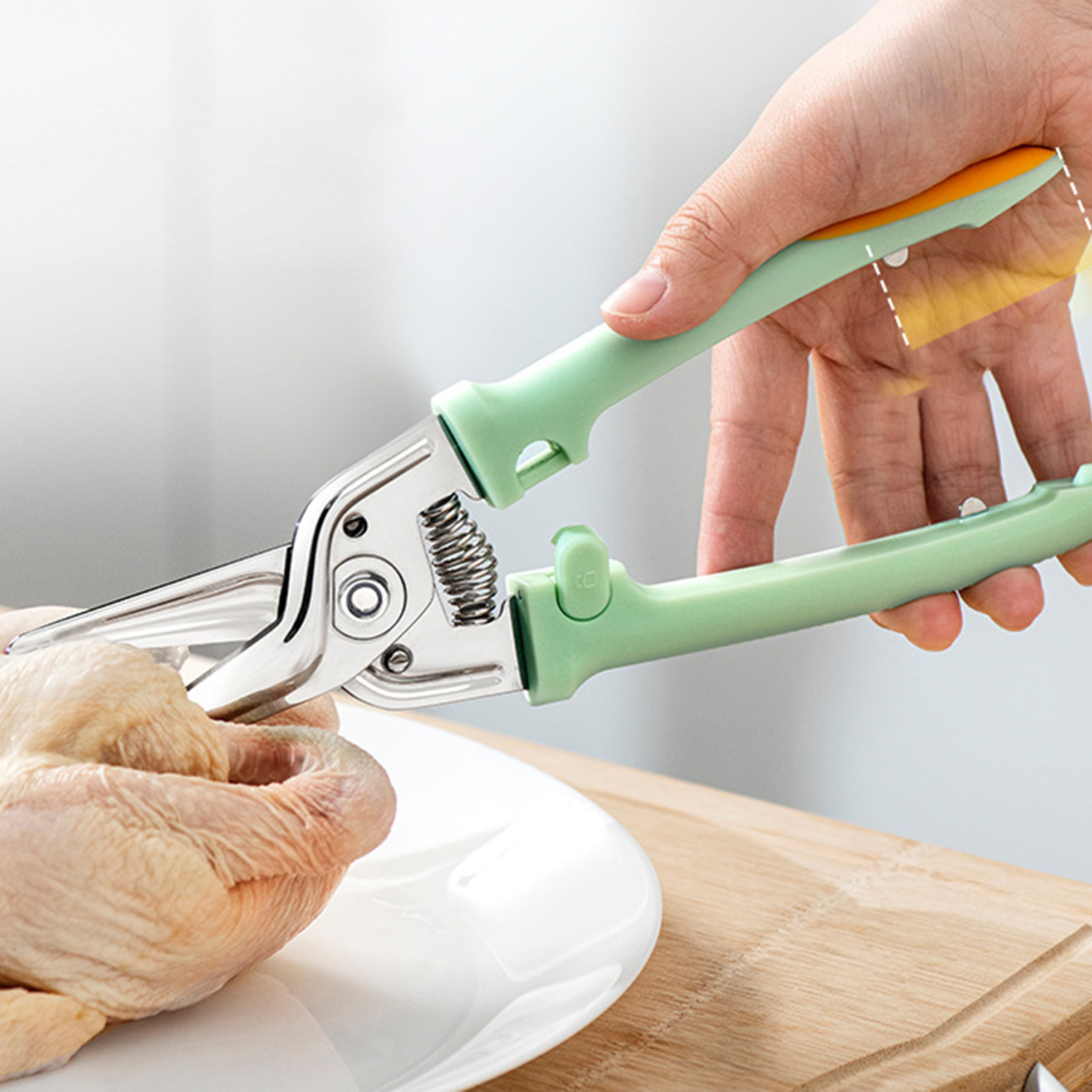 Kitchen Auxiliary Scissors Household Multifunction Stainless Steel Strong - Picture 13 of 18
