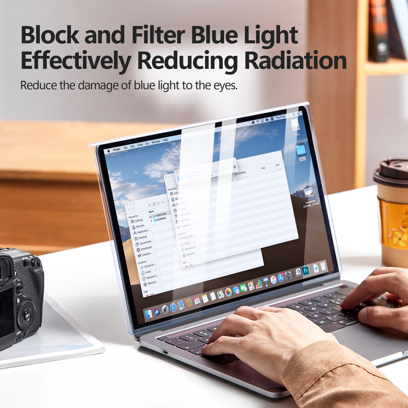 Anti Blaulicht hängende Displayschutzfolie UV blockierende Filter für 17 Monitor EHGN - Bild 4 von 13