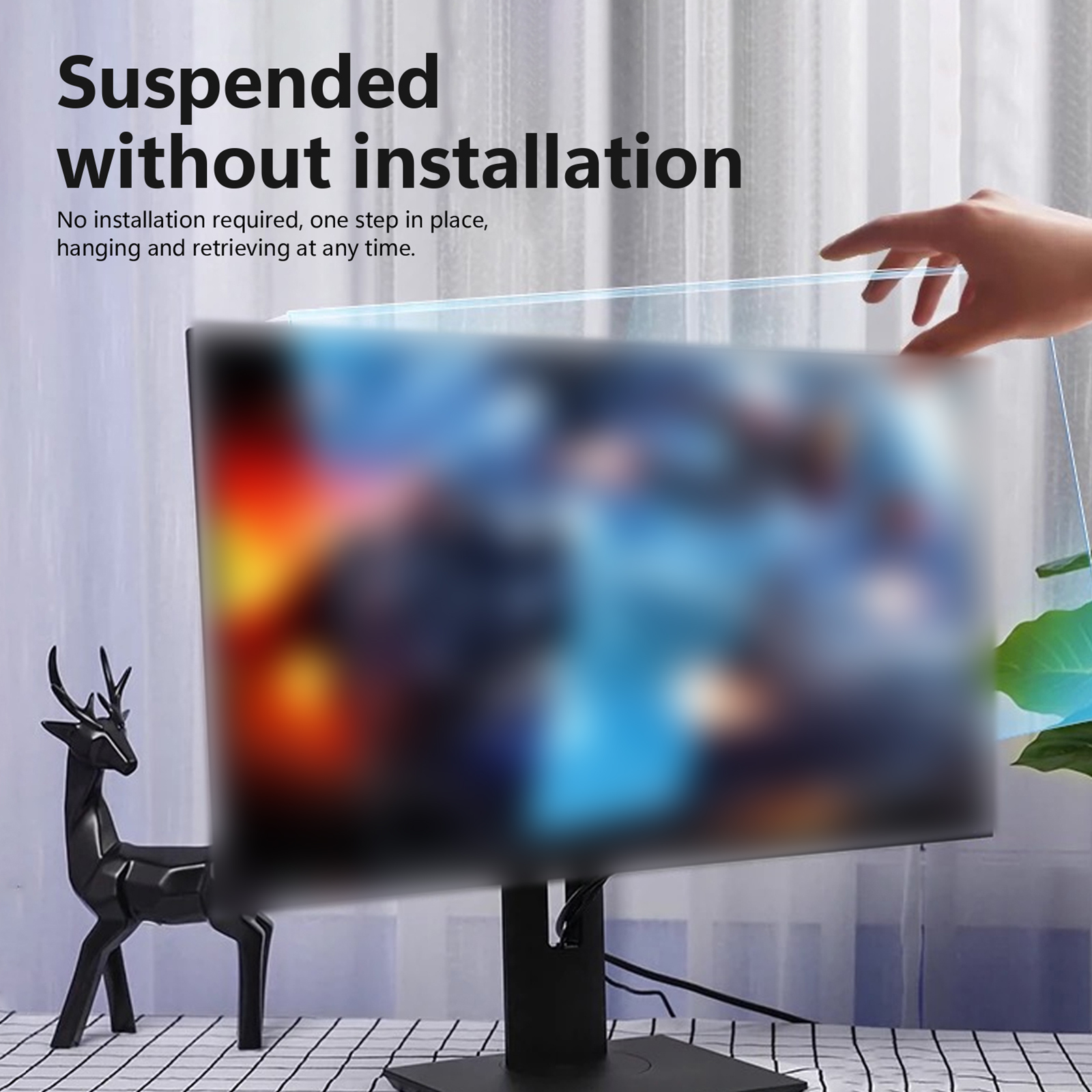 Anti Blaulicht hängende Displayschutzfolie UV blockierende Filter für 17 Monitor EHGN - Bild 1 von 13