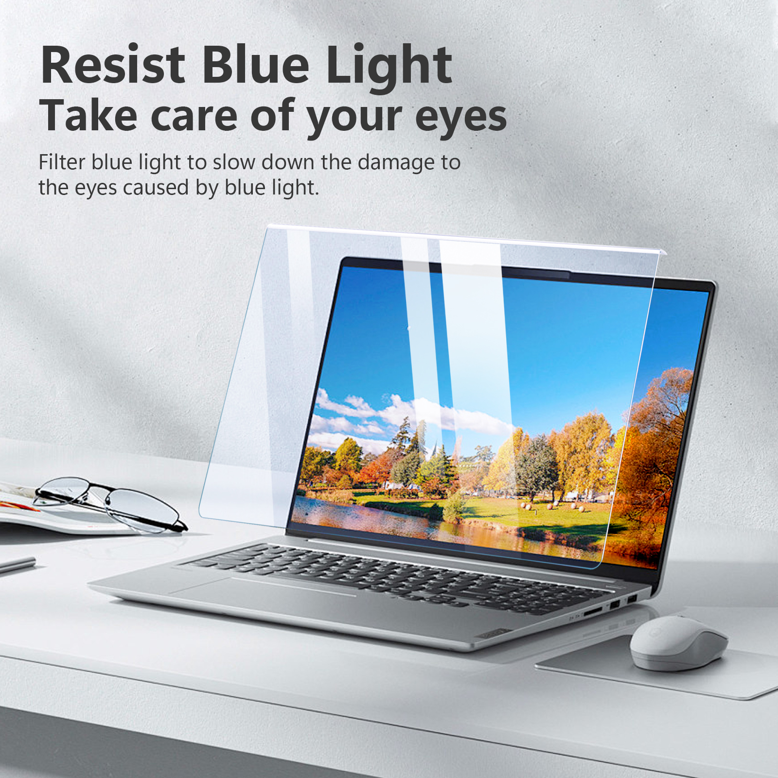 Anti Blaulicht hängende Displayschutzfolie UV blockierende Filter für 17 Monitor EHGN - Bild 2 von 13