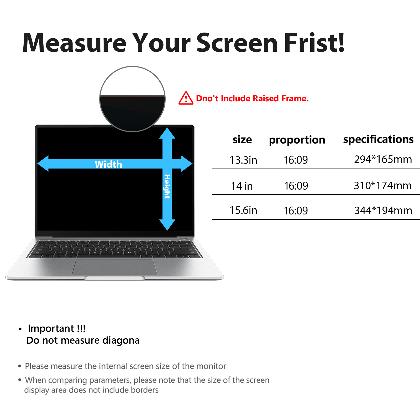 Anti-Peeping Screen Protector Niebieski filtr blokujący światło do 24 monitorów - Zdjęcie 1 z 10