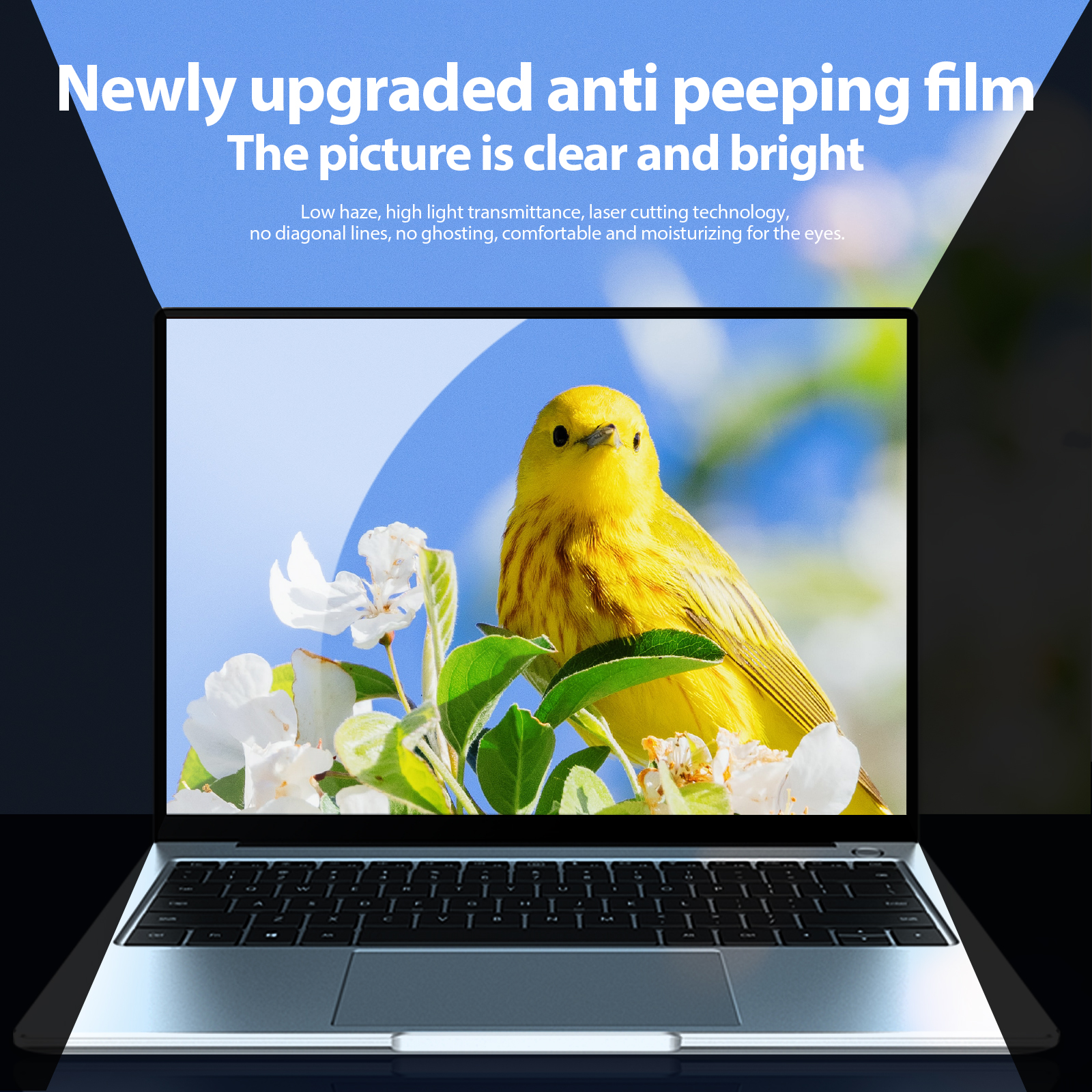 Anti-Peeping Screen Protector Niebieski filtr blokujący światło do 24 monitorów - Zdjęcie 10 z 10
