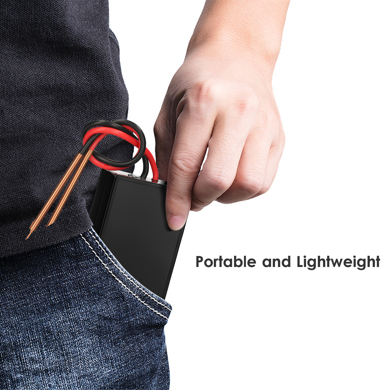 1-Geevorks Portable Spot Welder With Welding Pens 6 Gears Adjustable 4000mAh