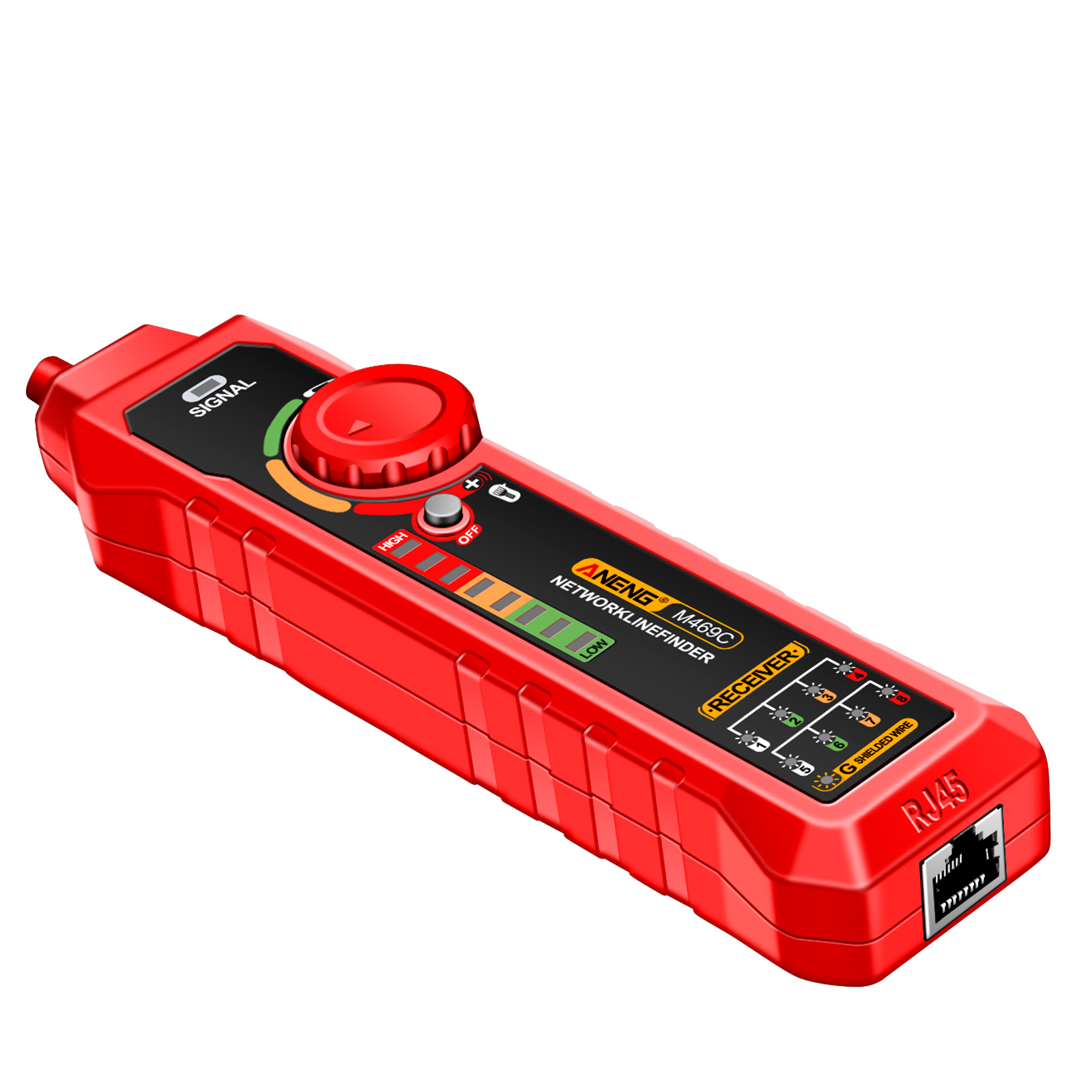 ANENG M469C Network Cable Finder RJ45 RJ11 LAN Cable Tester Networking Tool Wir - Afbeelding 6 van 12