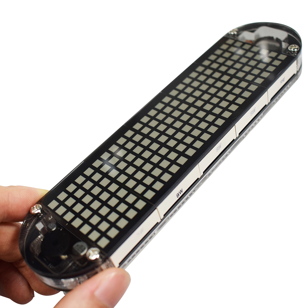 .High Accuracy Digital Dot LED Alarm Clock Kit With Transparent Case Temperature