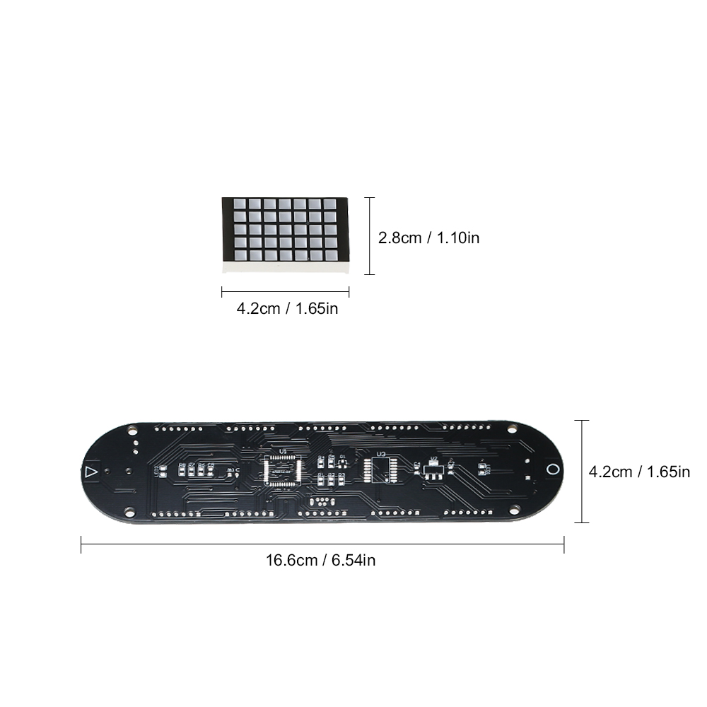 DS3231 High Accuracy DIY Digital Dot LED Alarm Clock Kit With YGLP