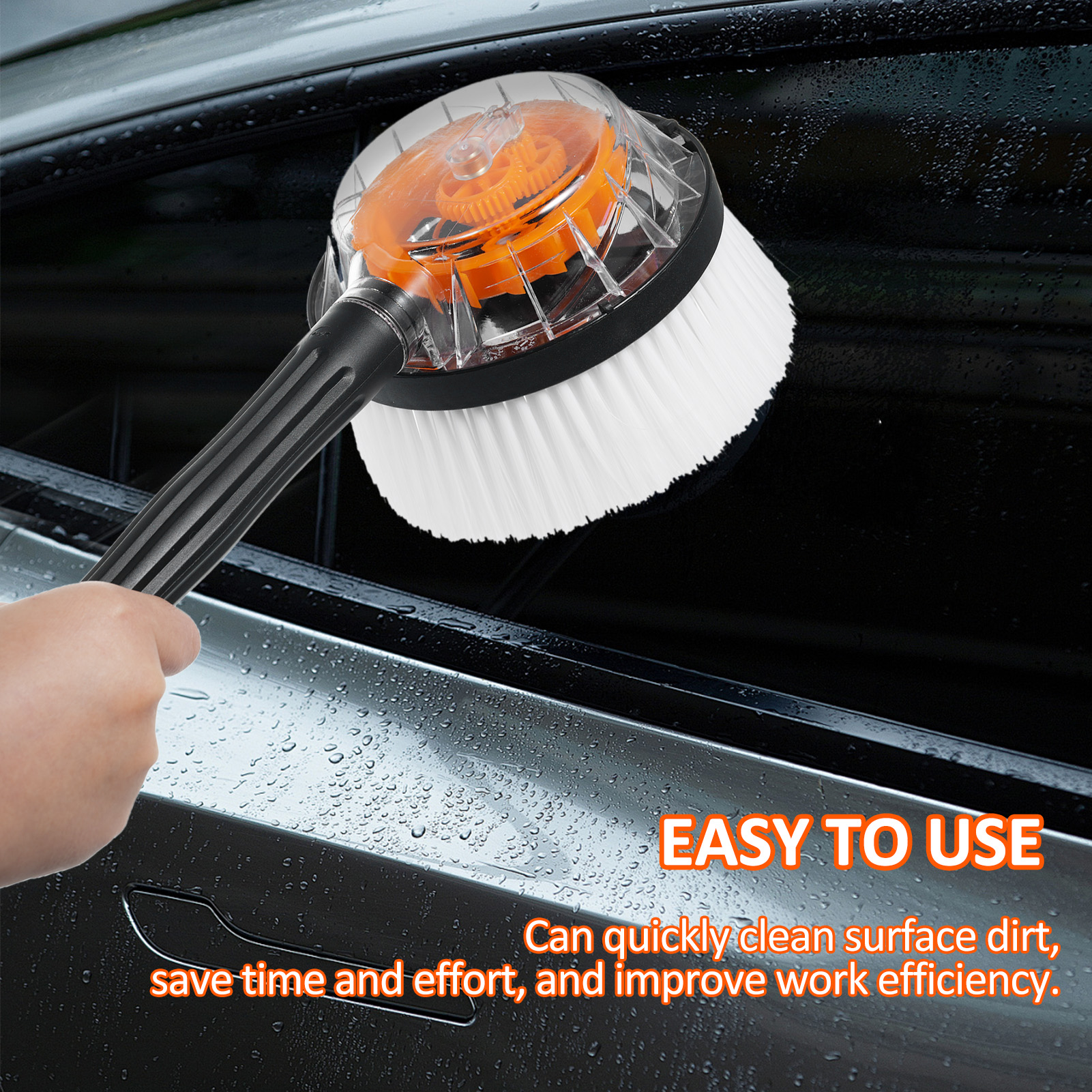 1-Rotating Wash Brush High Pressure Washer Accessories Universal