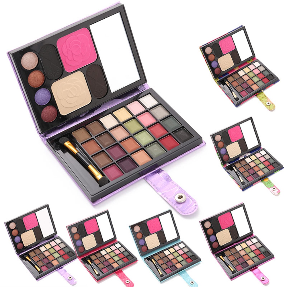 32 Colors Glitter Matte Palette Eye Shadow Cosmetic Powder Box(Purple Series HEN - Picture 29 of 30