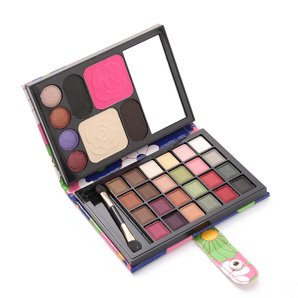 32 Colors Glitter Matte Palette Eye Shadow Cosmetic Powder Box(Purple Series HEN - Picture 25 of 30