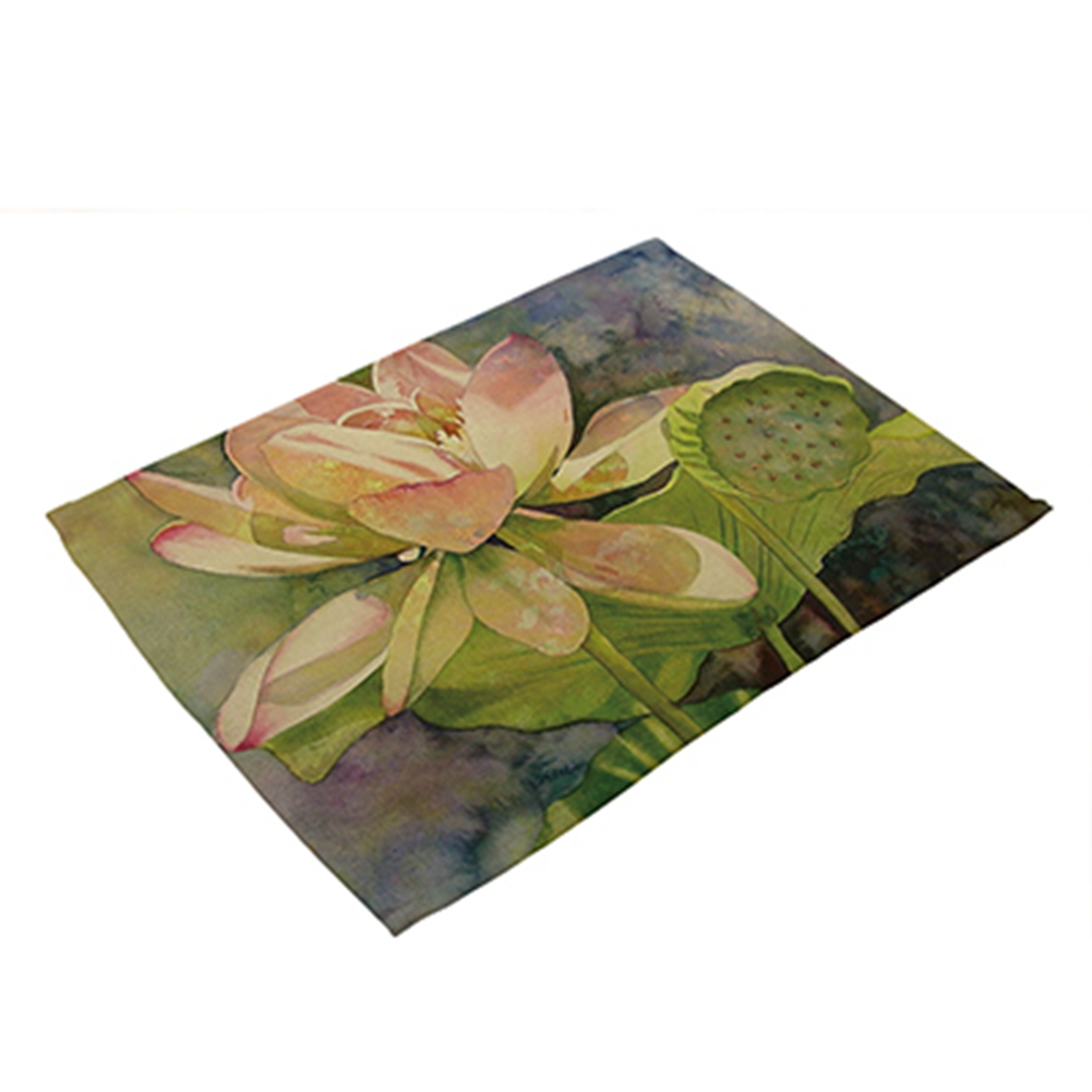 Fashionable Painting Pattern Heat Insulation Placemat Tableware Table Mat