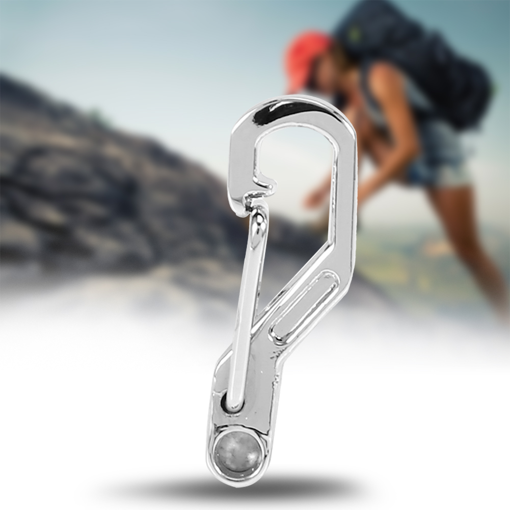 5PCS/Bag EDC Alloy Outdoor Mini Spring Hook Keychain Carabiner Key Ring Clips