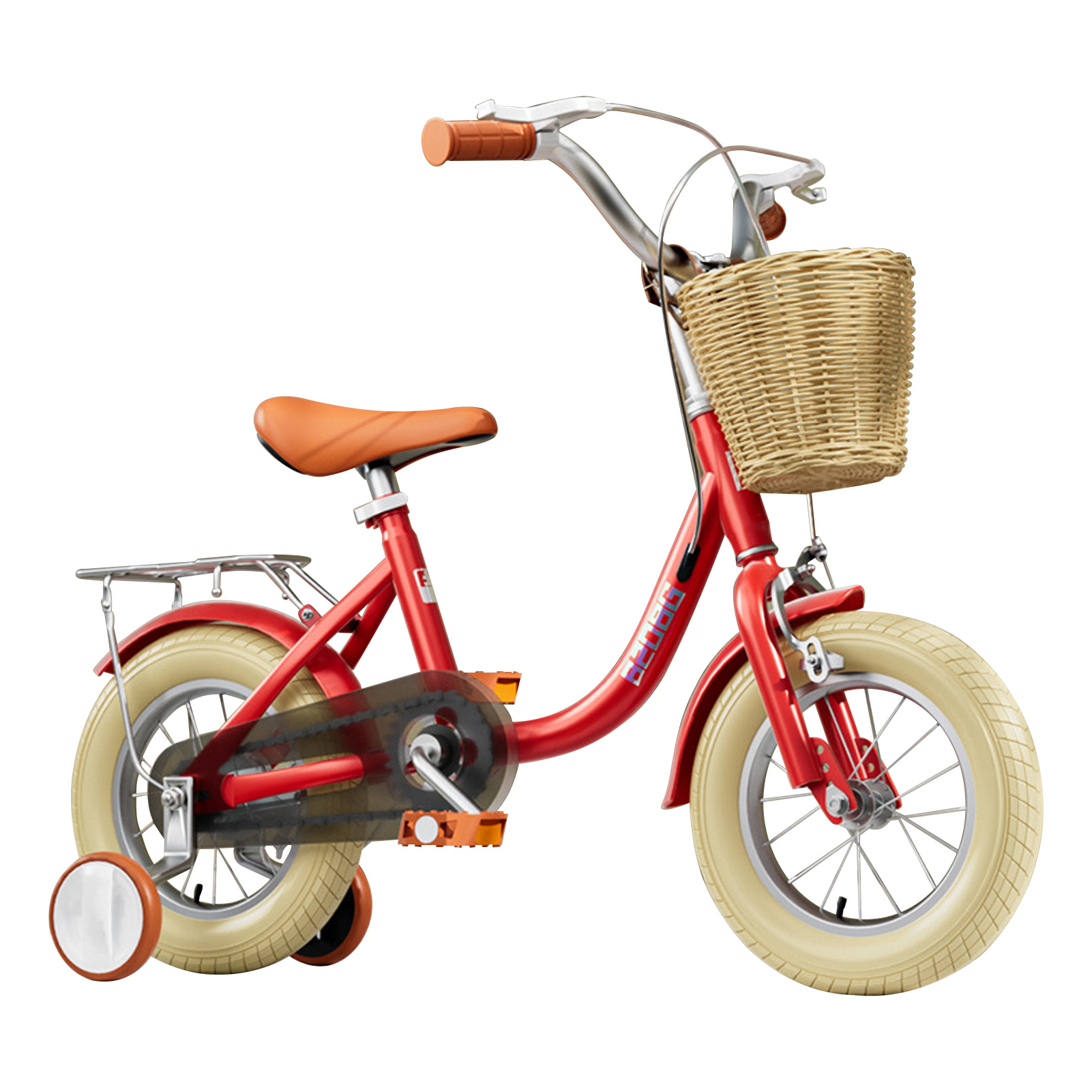 Kids Bikes Beginner Training Bike With Training Wheels Front Rear Brake HHJM - Bild 5 von 12
