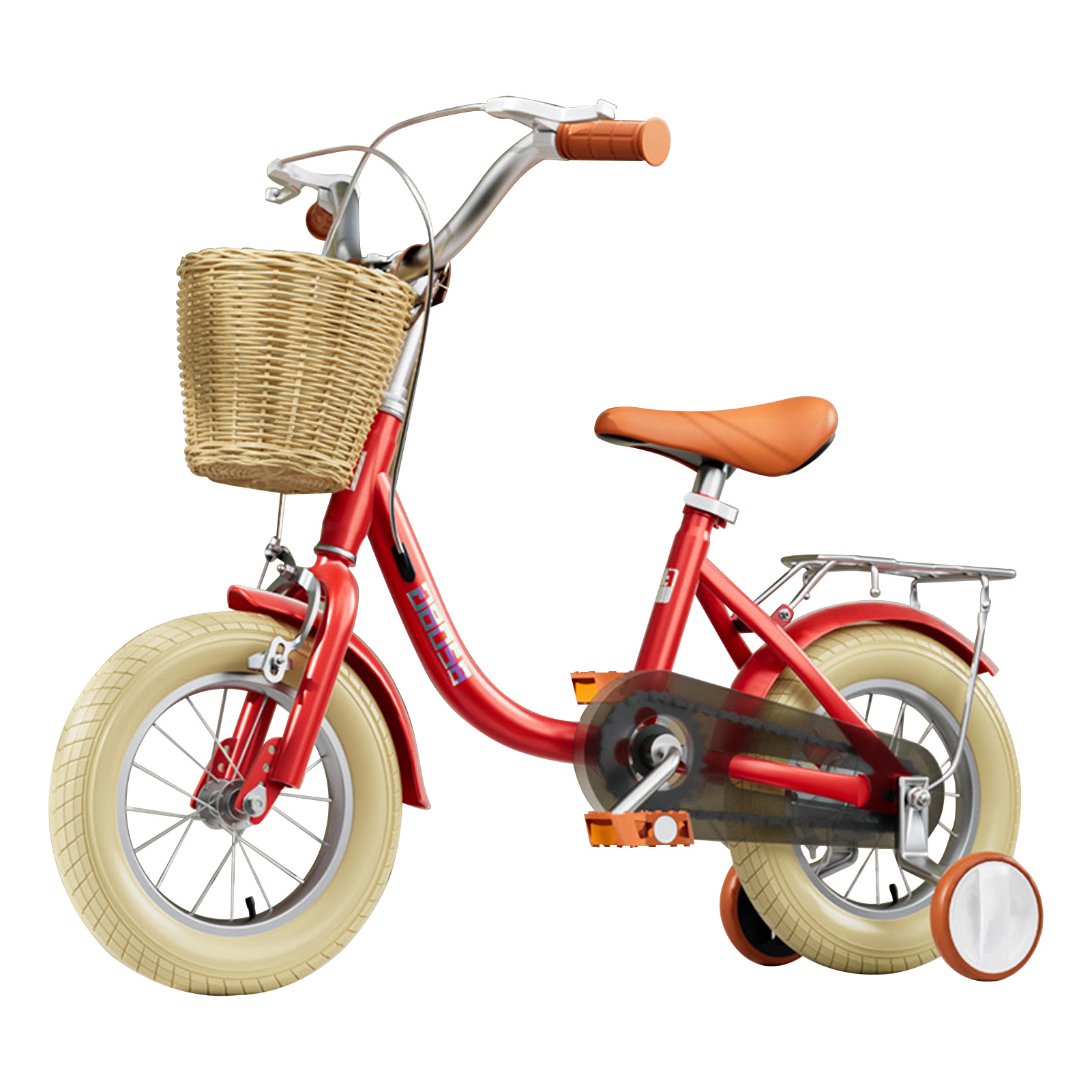 Kids Bikes Beginner Training Bike With Training Wheels Front Rear Brake HHJM - Bild 2 von 12