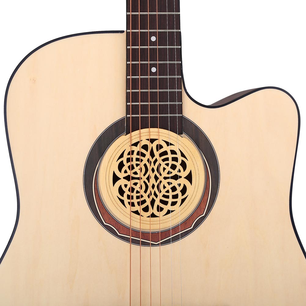 Protector de bloque de cubierta de orificio de sonido de guitarra de madera + esponja para guitarra acústica de 41" - Imagen 11 de 13