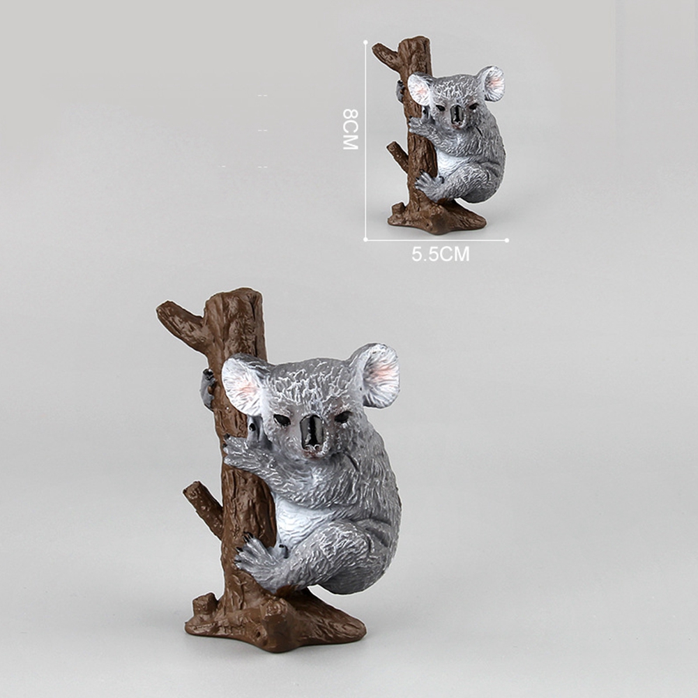 Children Kids Statue Animal Koala Model Plastic Lifelike Simulated Toy - Picture 21 of 22