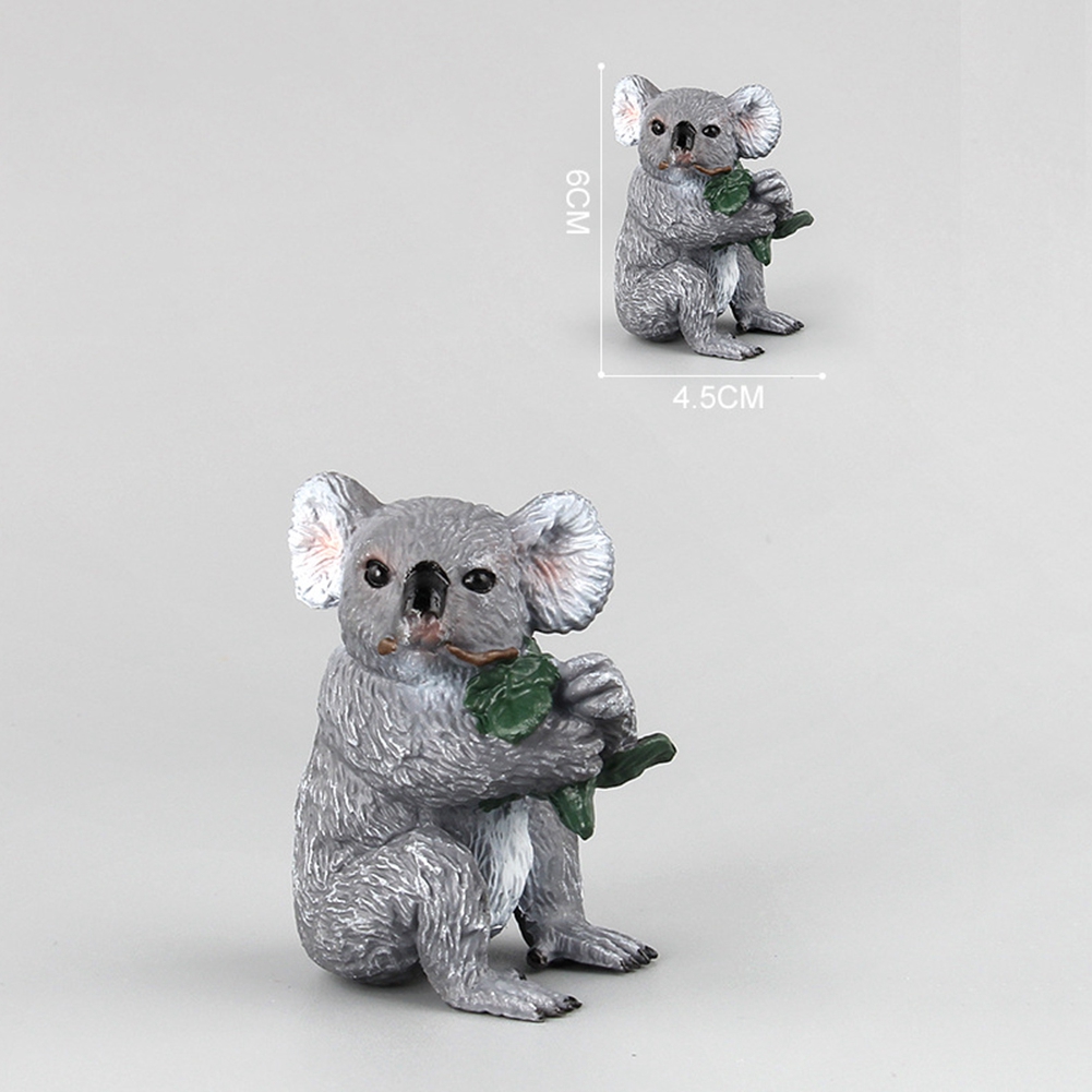 Children Kids Statue Animal Koala Model Plastic Lifelike Simulated Toy - Picture 17 of 22