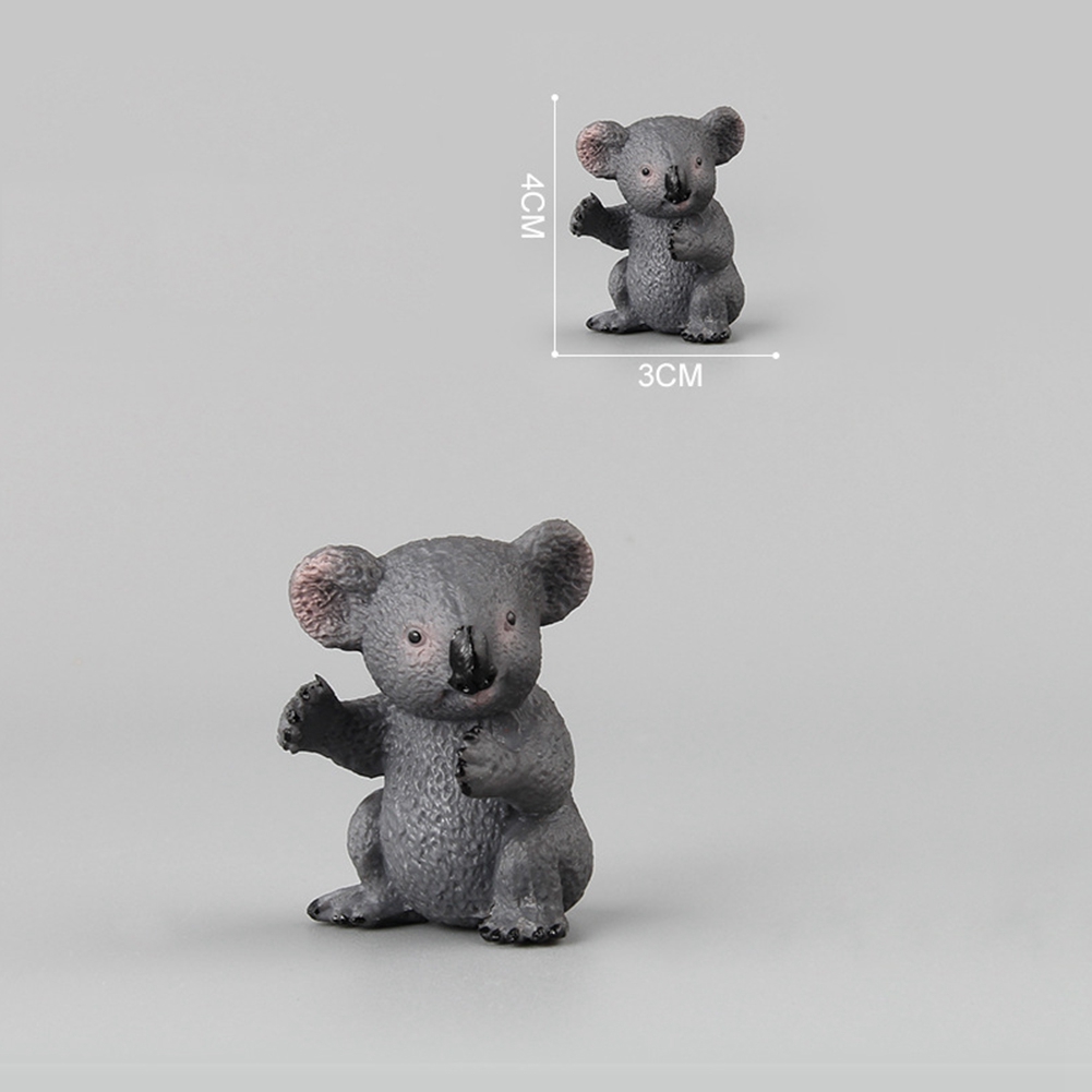 Children Kids Statue Animal Koala Model Plastic Lifelike Simulated Toy - Picture 13 of 22