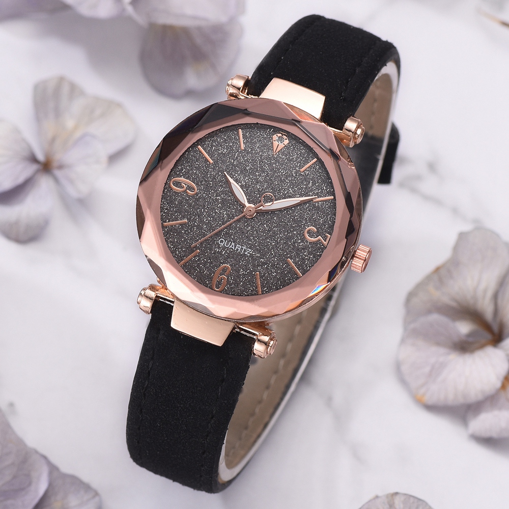Elegante Frauen PU Lederband Quarz Uhr Runde Zifferblatt Legierung Armbanduh FOY - Zdjęcie 27 z 29