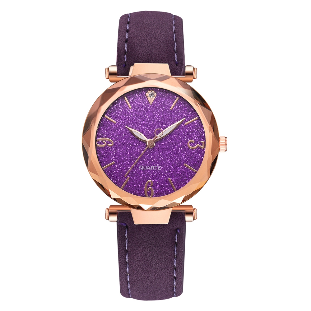Elegante Frauen PU Lederband Quarz Uhr Runde Zifferblatt Legierung Armbanduh FOY - Zdjęcie 28 z 29