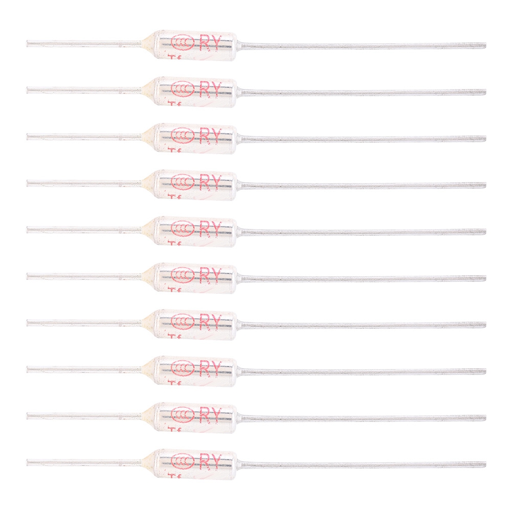 10pcs Metal Shell Thermal Cutoff 250VAC 10A Temperature TF 72-250℃72℃