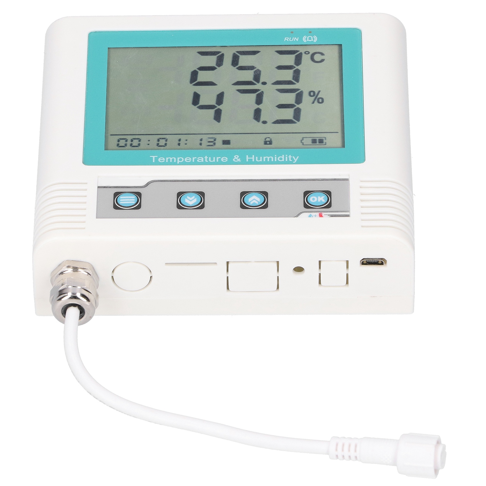 Temperature And Humidity Data Logger External USB Recorder LCD Display DC 5V - Picture 12 of 16