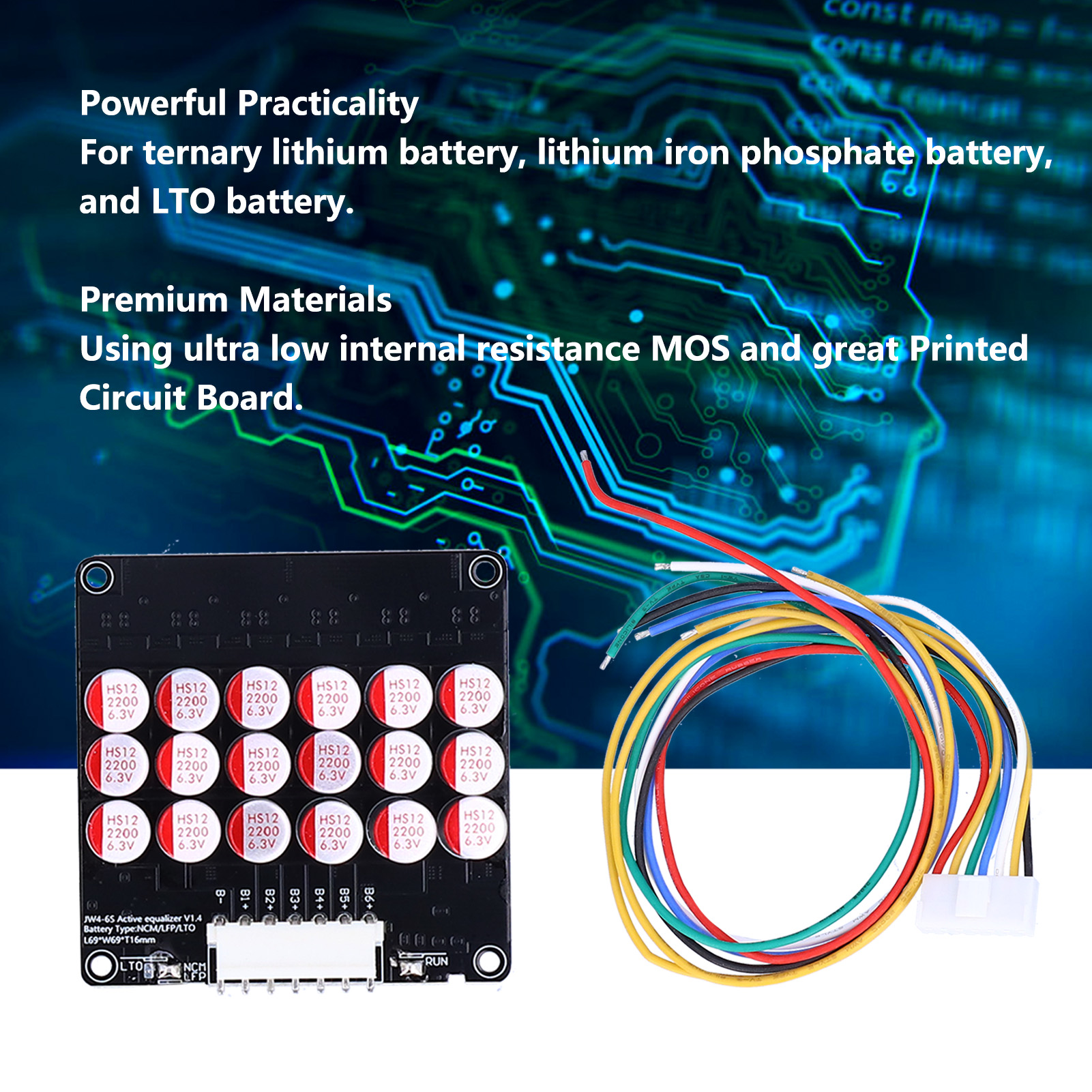 6 Battery Active Equalizer Energy Transfer Module For NCM LFP LTO - Picture 26 of 33