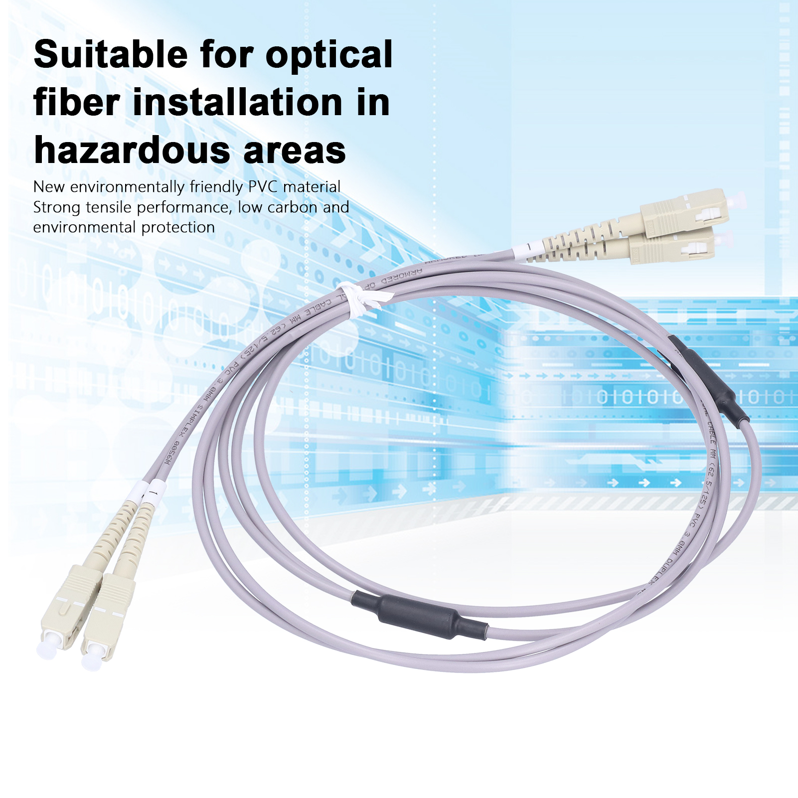 Optical Fiber Patch Cord Armored Jumper Multi Mode 2 Core Optic Cable - Photo 16/18