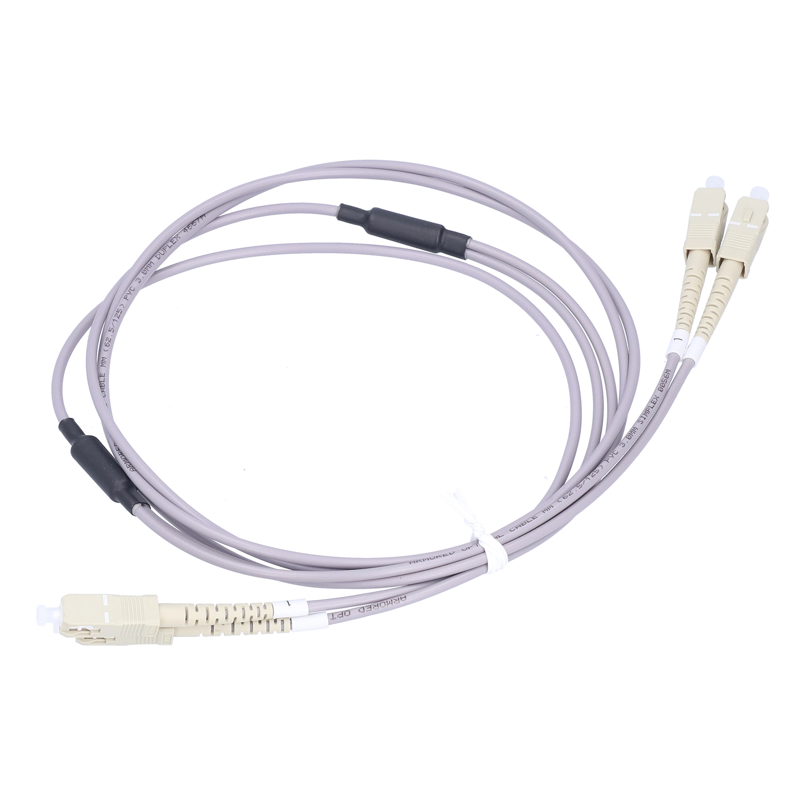 Optical Fiber Patch Cord Armored Jumper Multi Mode 2 Core Optic Cable - Photo 14/18