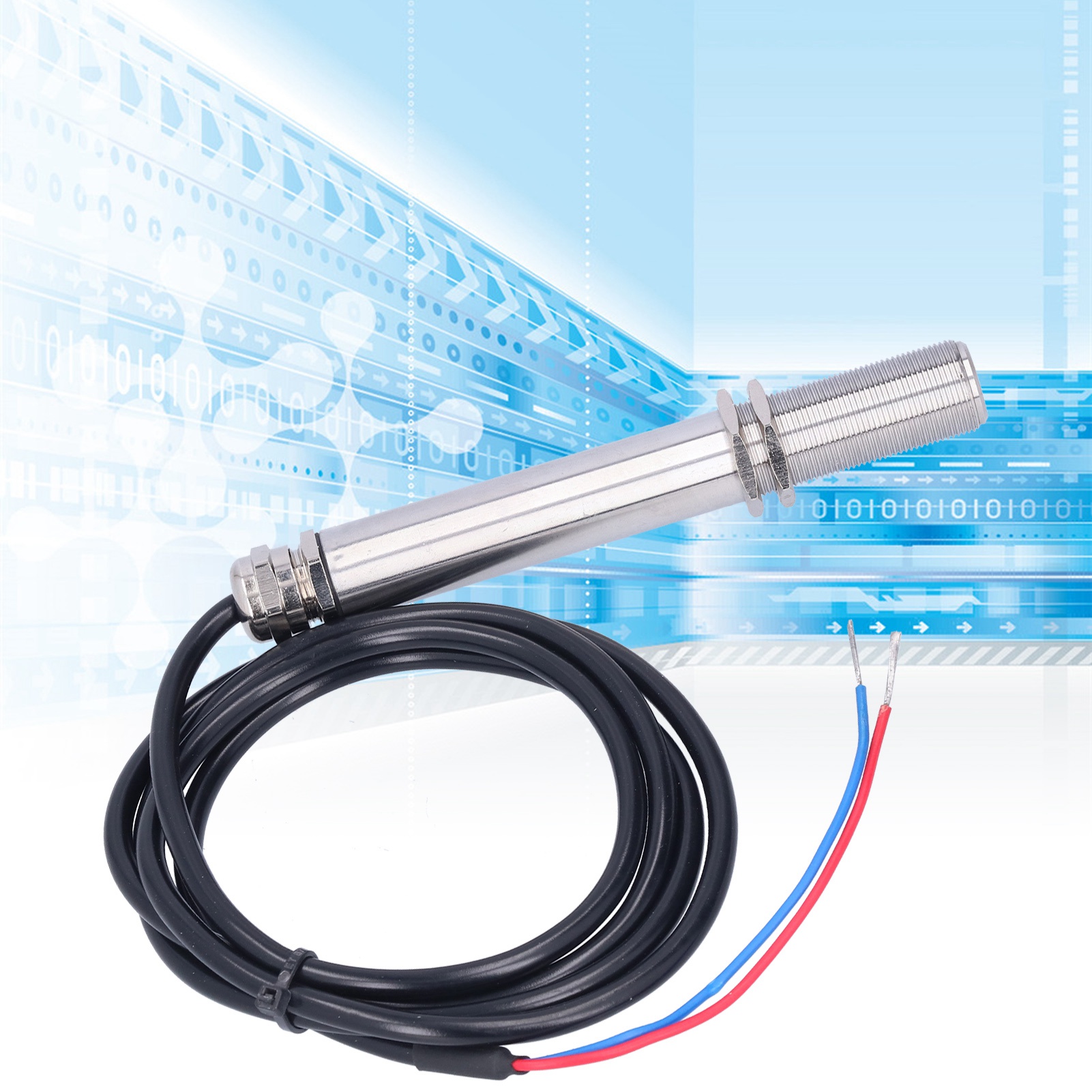 Temperature Sensor Probe Fixed Infrared Online Temp Transducer 24VDC 4‑20mA