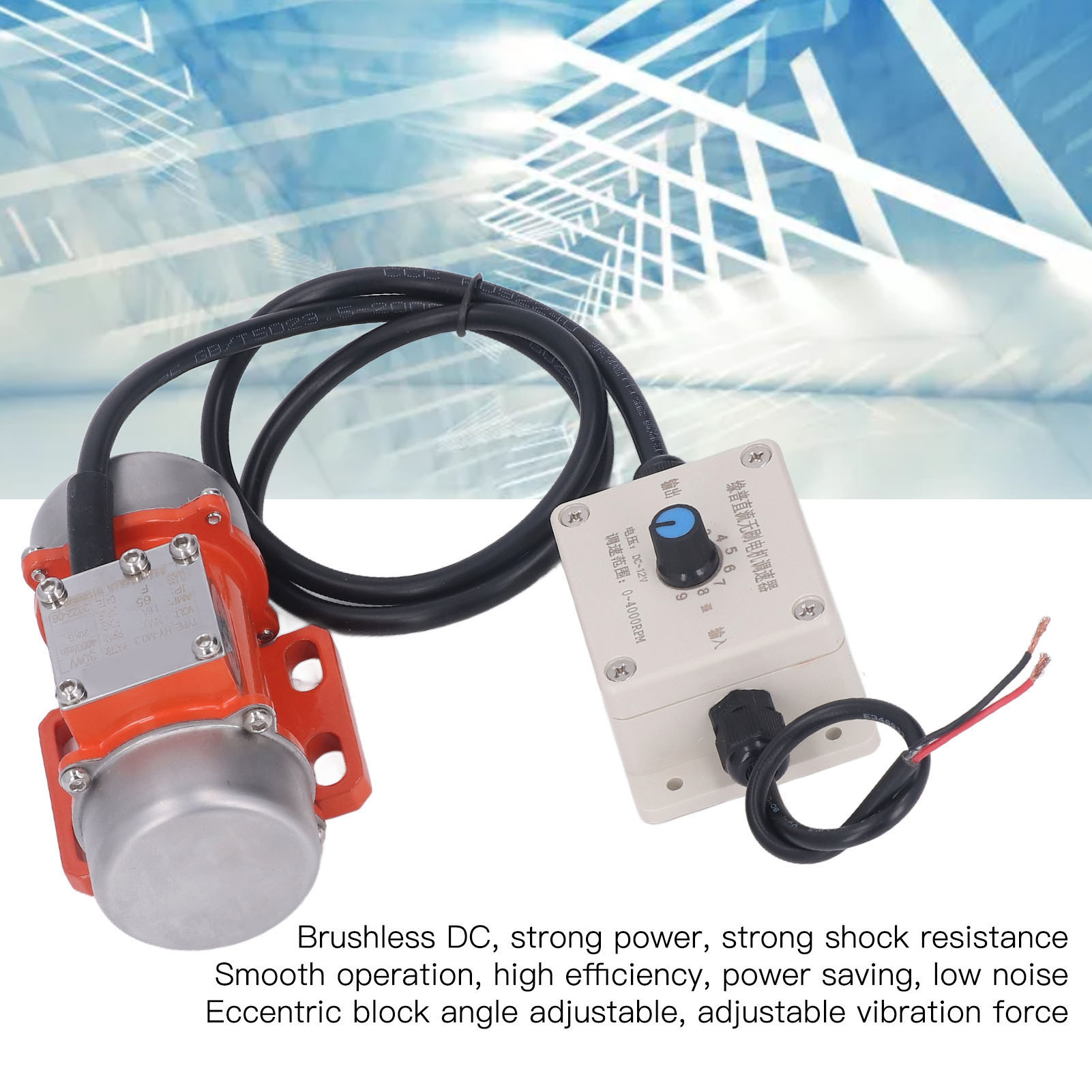 30W 4000RPM Electric Vibrating Motor Exciting Force DC Vibrration Motor Tools - Picture 13 of 18
