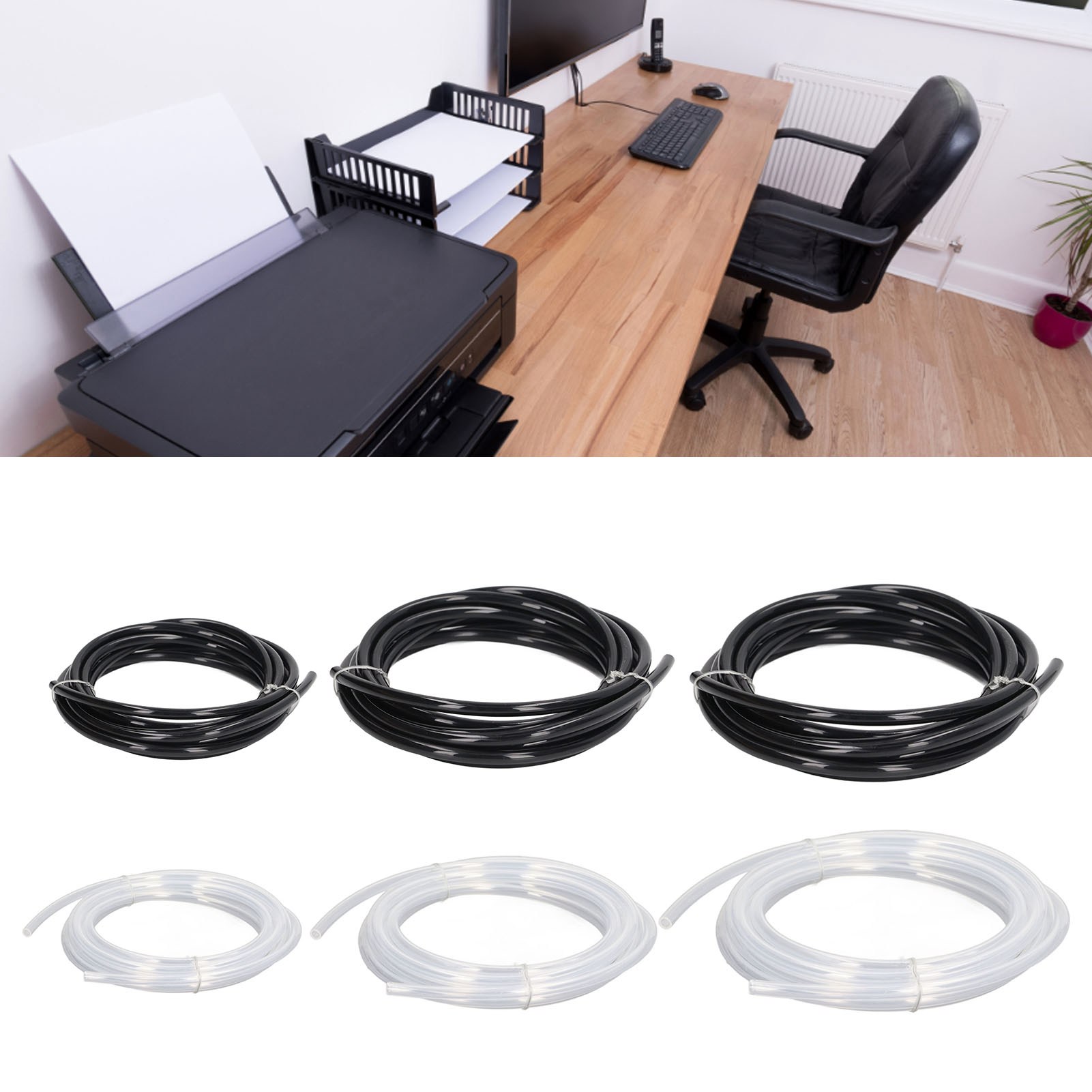 .›Pneumatic Tubing 6 X 4mm Plastic Ink Tubing For Photo Inkjet Tablet Printer A3 - Picture 14 of 27