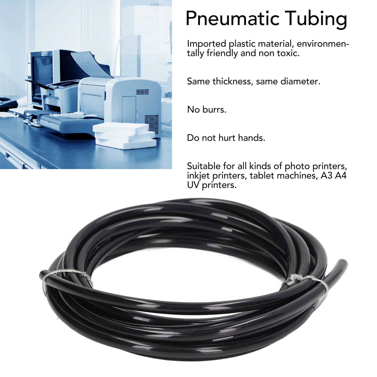 .›Pneumatic Tubing 6 X 4mm Plastic Ink Tubing For Photo Inkjet Tablet Printer A3 - Picture 27 of 27