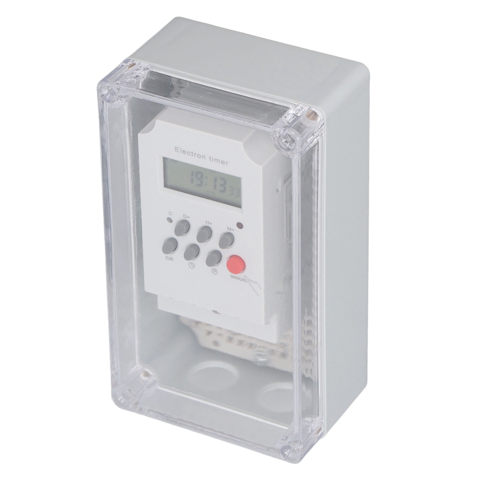 Swimming Pool Pump Timer Waterproof Digital Timer Box Programmable Time Control