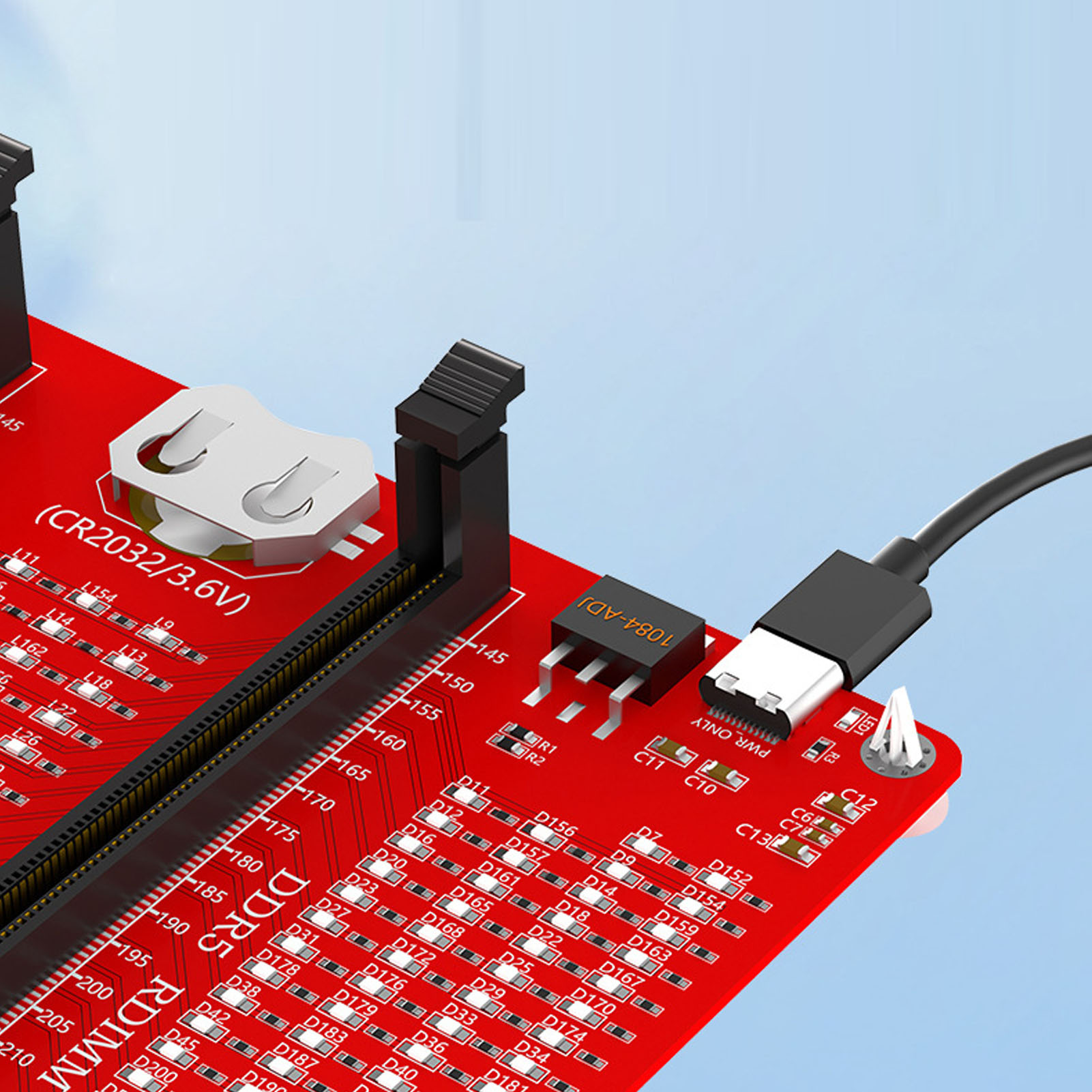 Tester RAM 4-in-1 Ausla Per DDR3, DDR4, DDR5 UDIMM E RDIMM | Diagnostica Con LED E Doppia Alimentazione USB-C/batteria