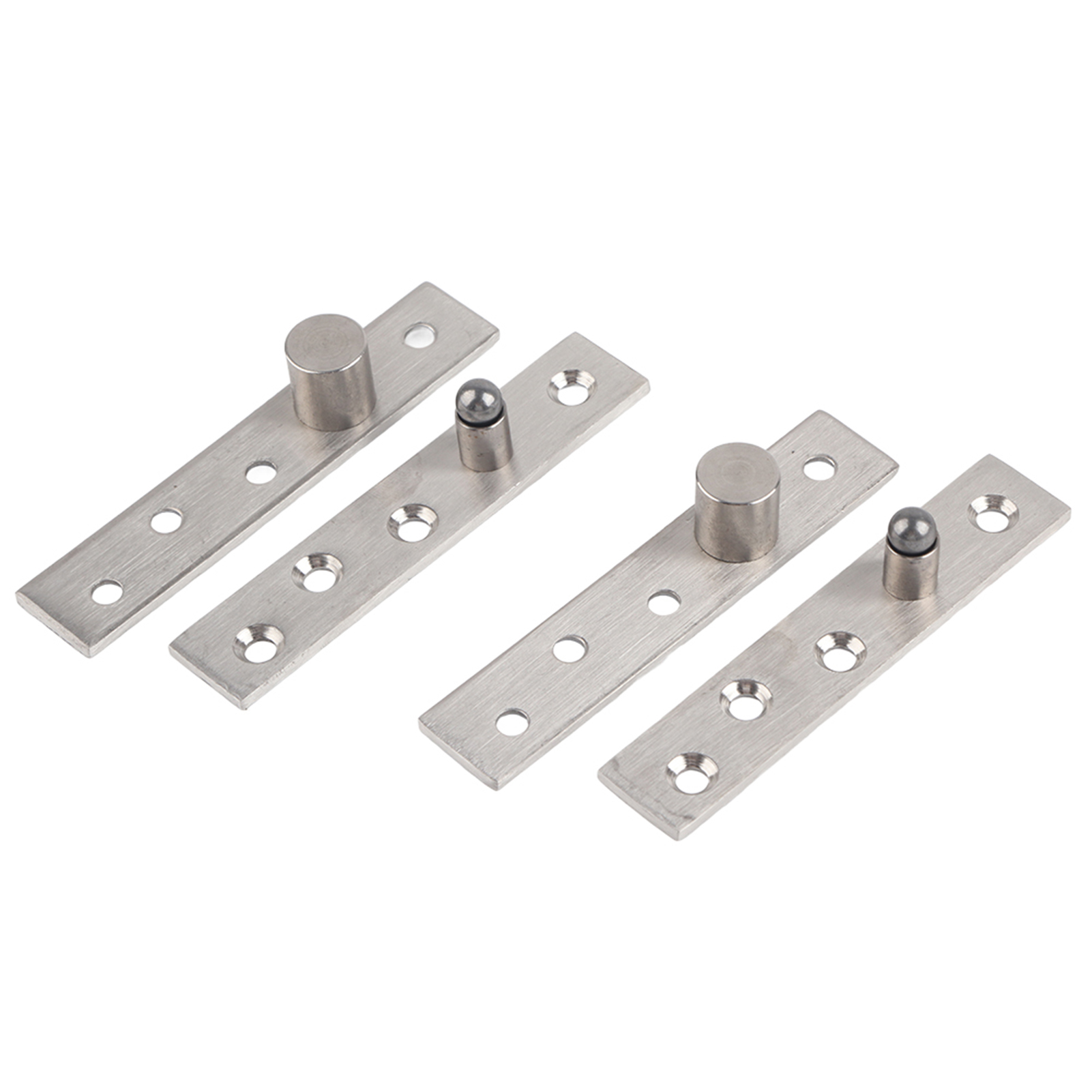 2pcs 360 Degree Pivot Hinge Stainless Steel Rotating Door Hinge 95mm