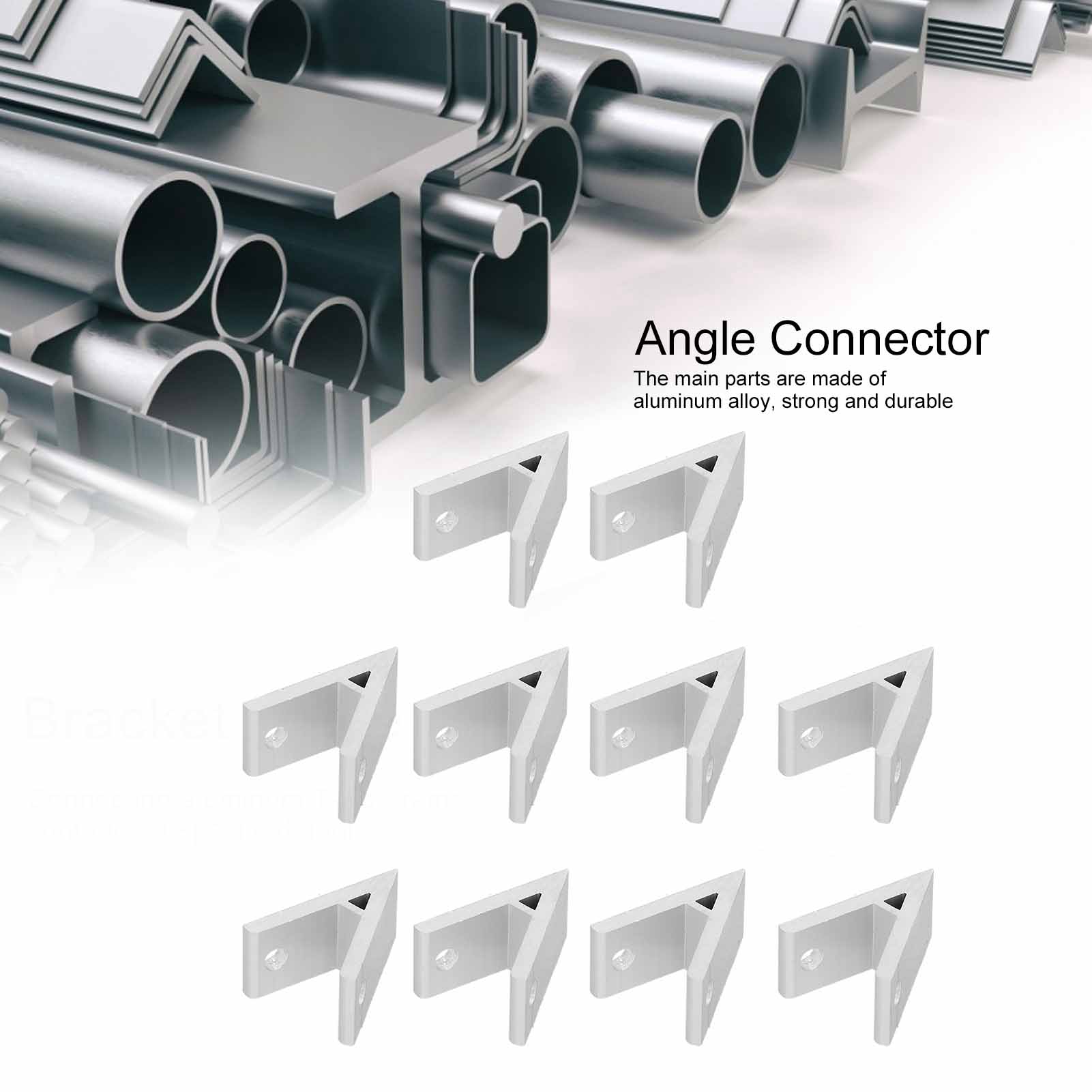 10Pcs Aluminium Angle Corner Industrial Profile Connector Accessories