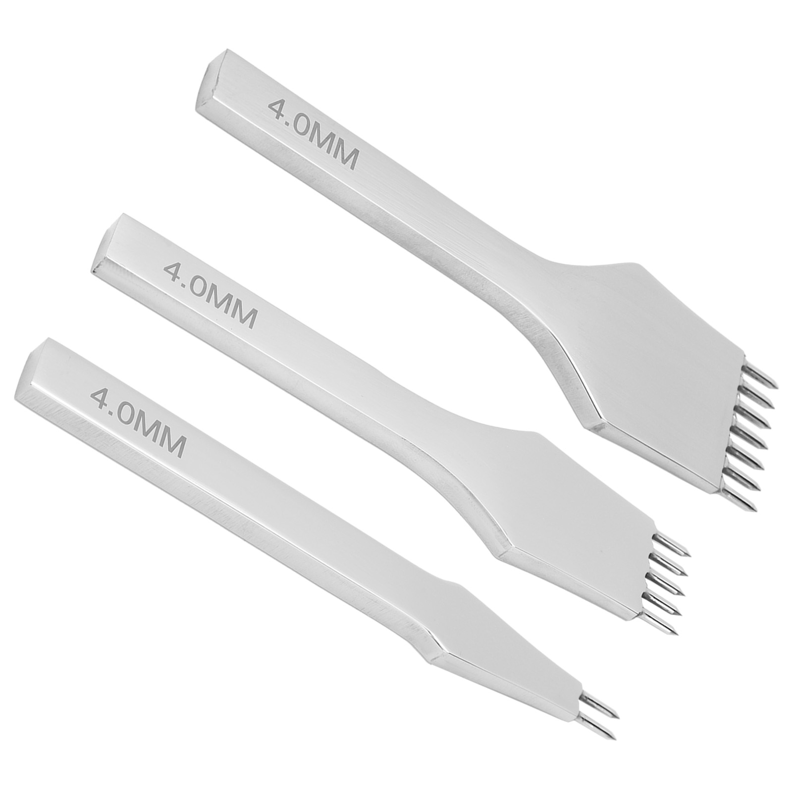 Leather Prong Punch Row Chisel Steel Punching Stitching Craft DIY Tool 4mm - Picture 27 of 33