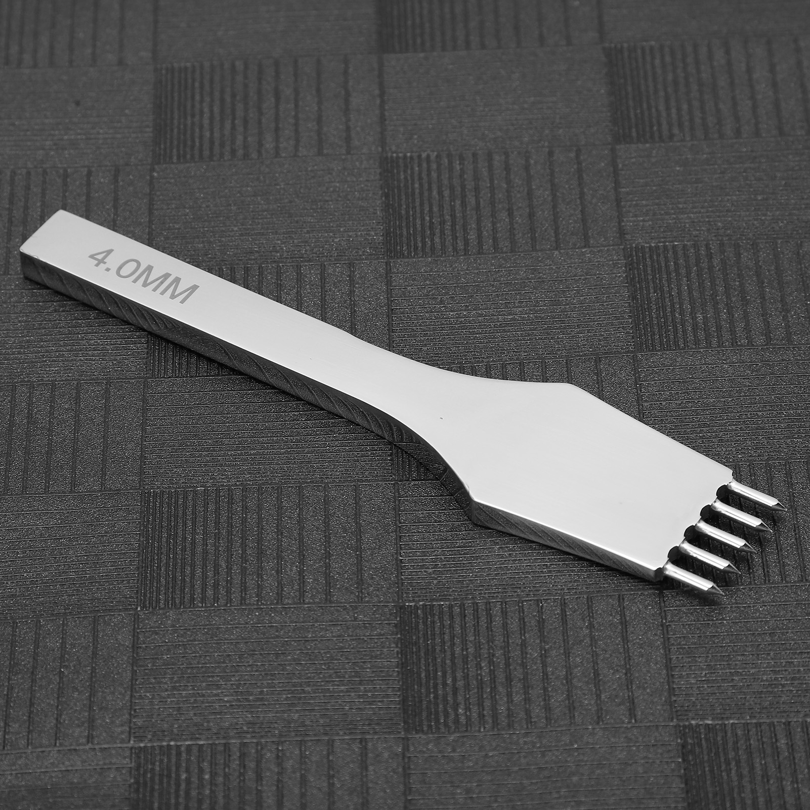 Leather Prong Punch Row Chisel Steel Punching Stitching Craft DIY Tool 4mm - Picture 25 of 33