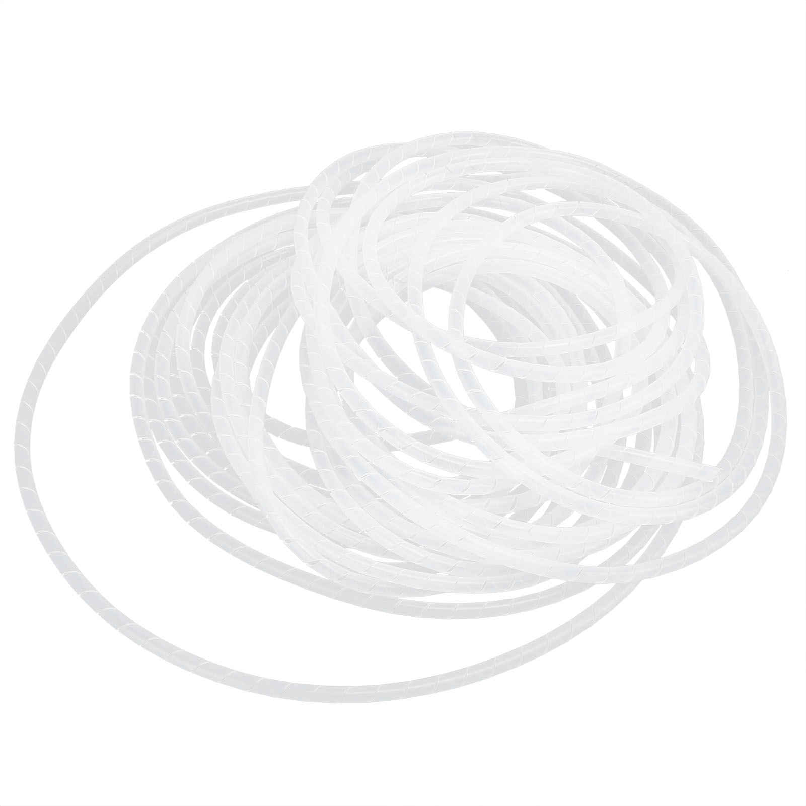 Spiral Wire Wrap Cord Sleeve Hose Cable Organizer Holder Management White - Picture 19 of 33